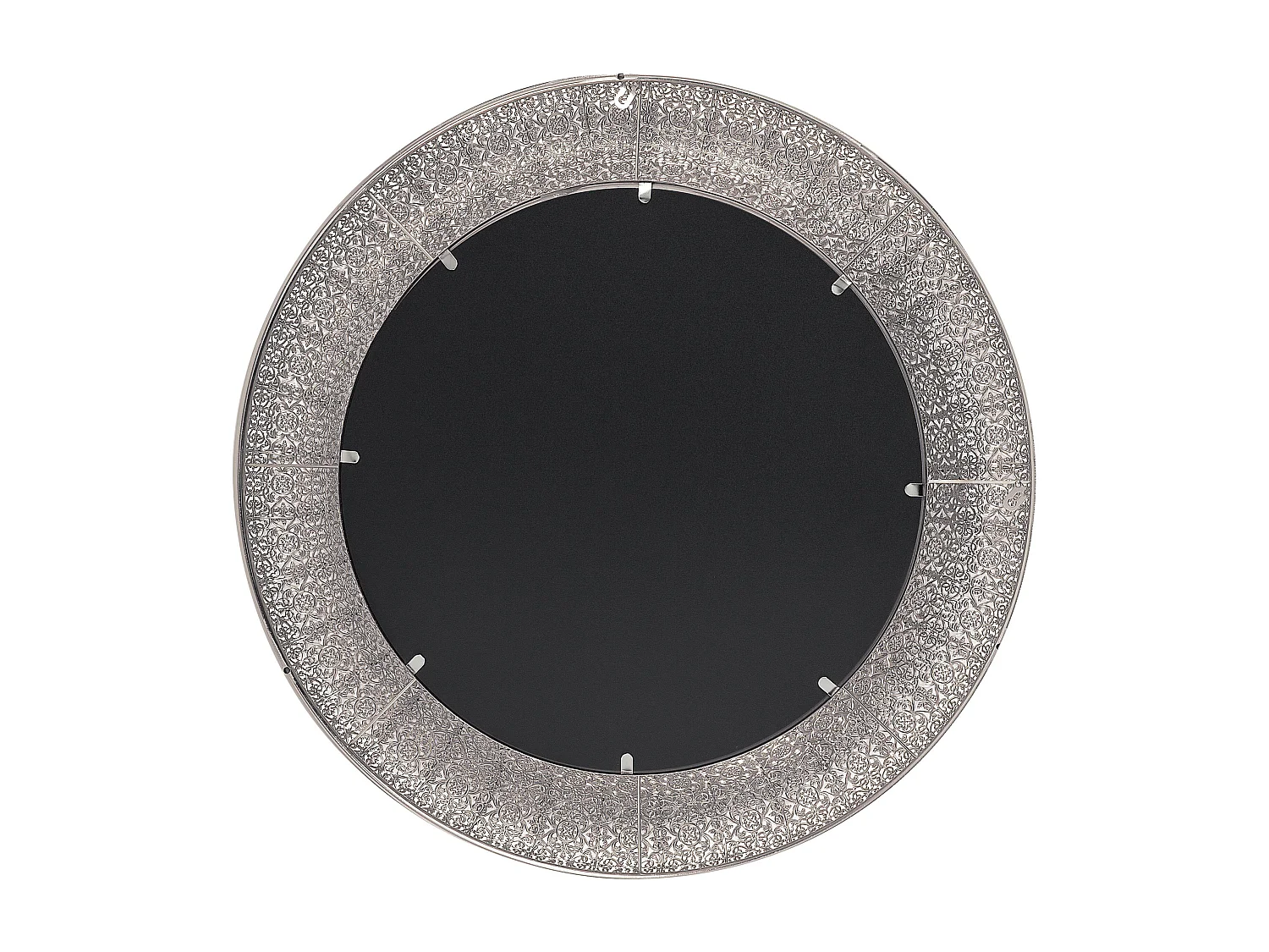 Miroir CHANNAY 80 cm 80 cm Métal Argenté