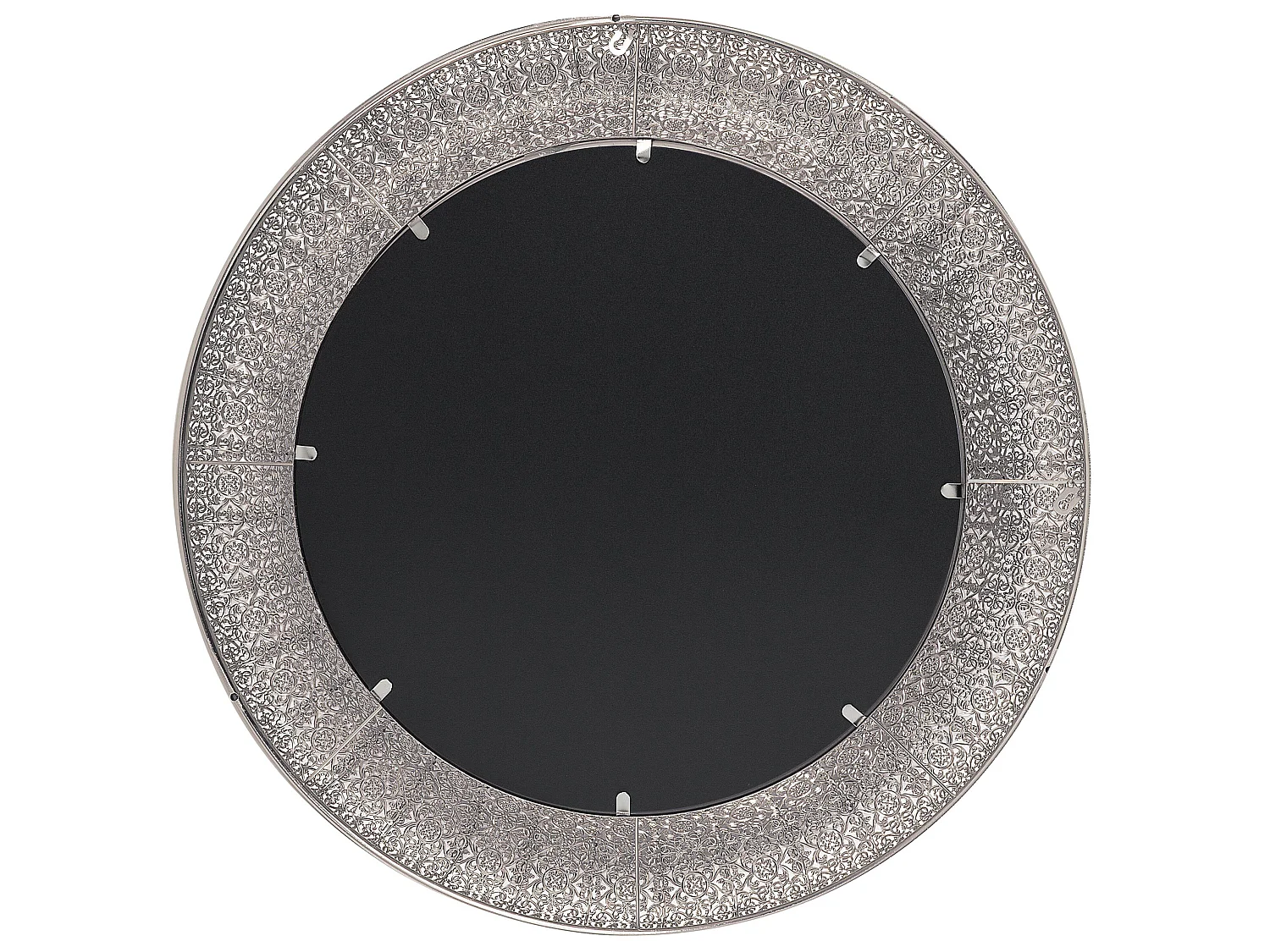 Miroir CHANNAY 80 cm 80 cm Métal Argenté