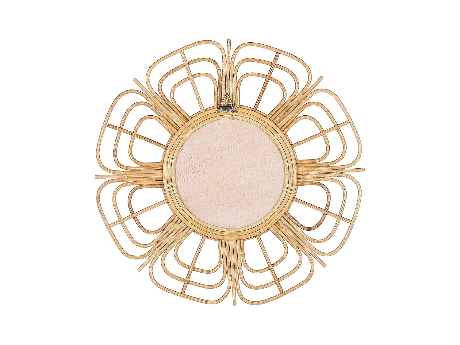 Wandspiegel PASAKU 60 cm 60 cm Rotan Natuurlijk