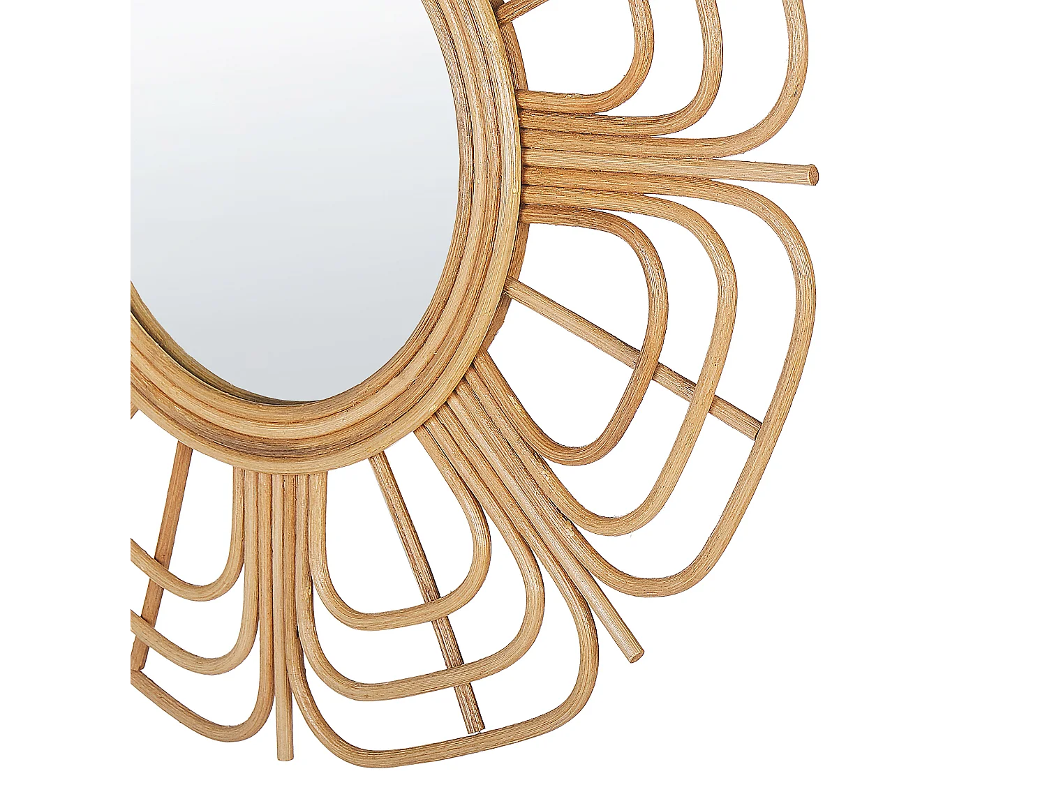 Miroir PASAKU 60 cm 60 cm Rotin Naturel