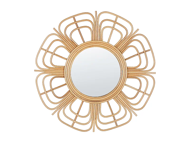 Miroir PASAKU 60 cm 60 cm Rotin Naturel
