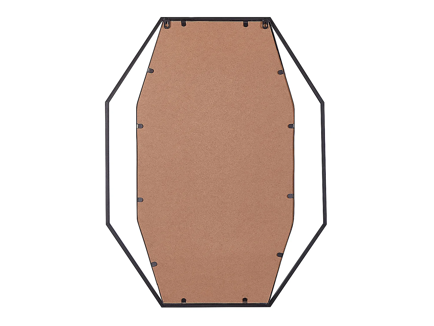 Wandspiegel NIRE 60 cm 80 cm Metaal Grafietgrijs