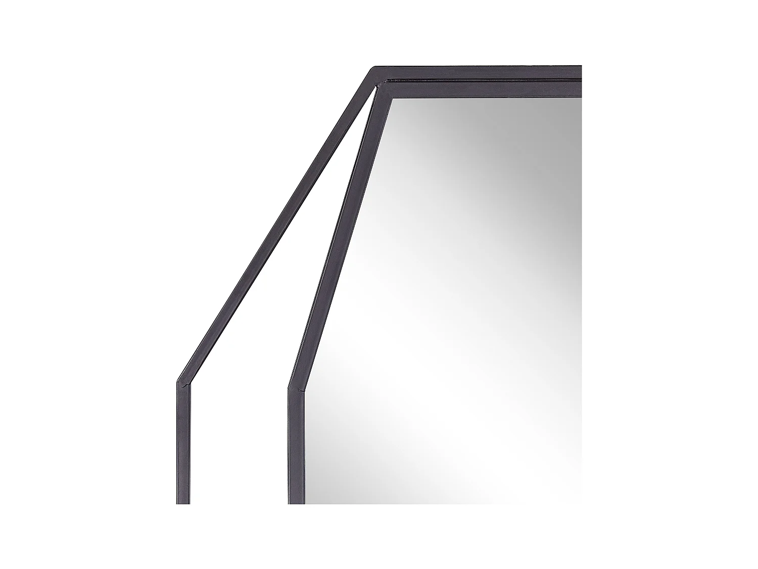 Wandspiegel NIRE 60 cm 80 cm Metaal Grafietgrijs