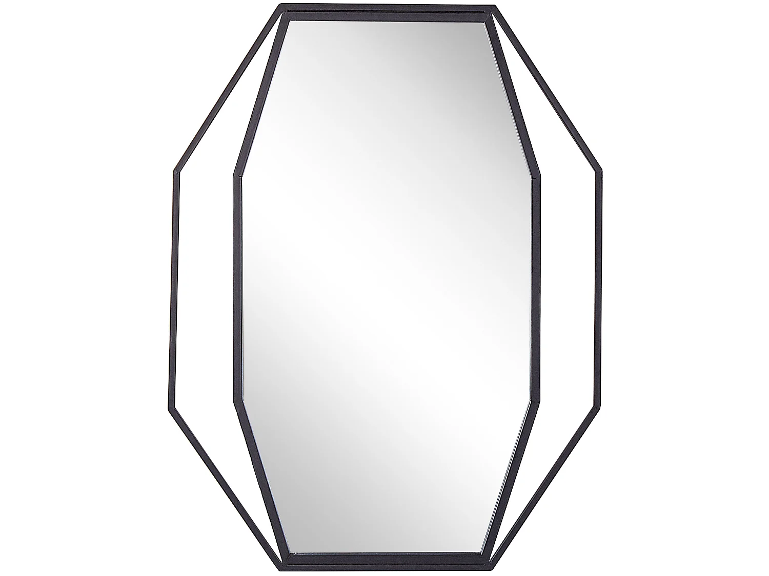 Espejo NIRE 60 cm 80 cm Metal Grafito