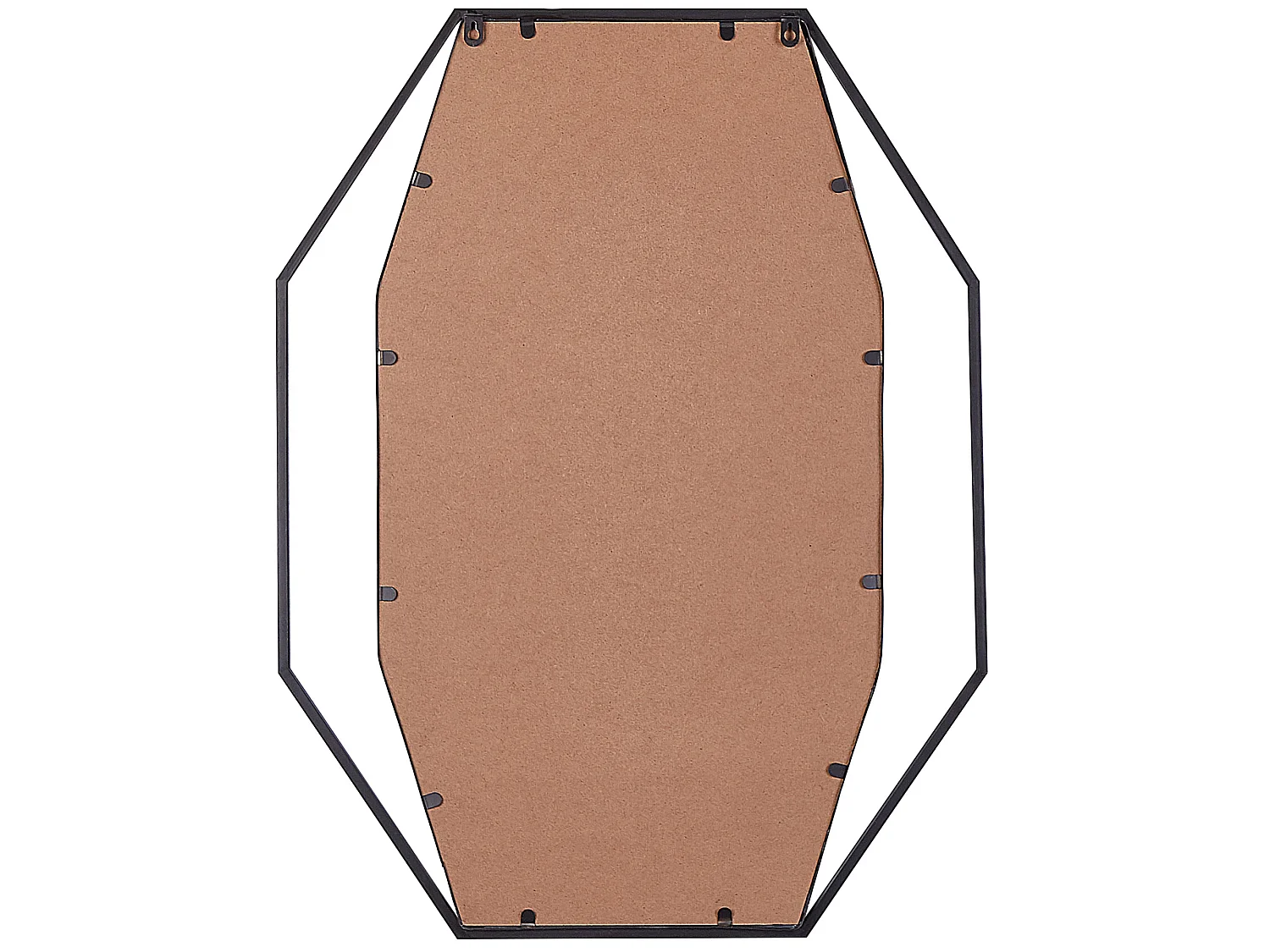 Wandspiegel NIRE 60 cm 80 cm Metaal Grafietgrijs