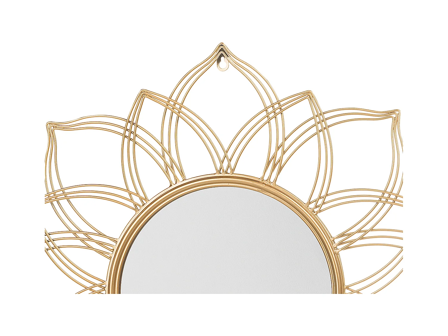 Espejo MILLY 67 cm 67 cm Metal Dorado