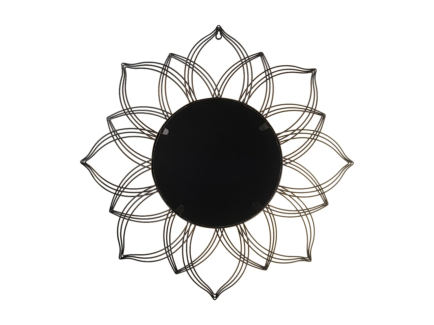 Miroir MILLY 67 cm 67 cm Métal Doré