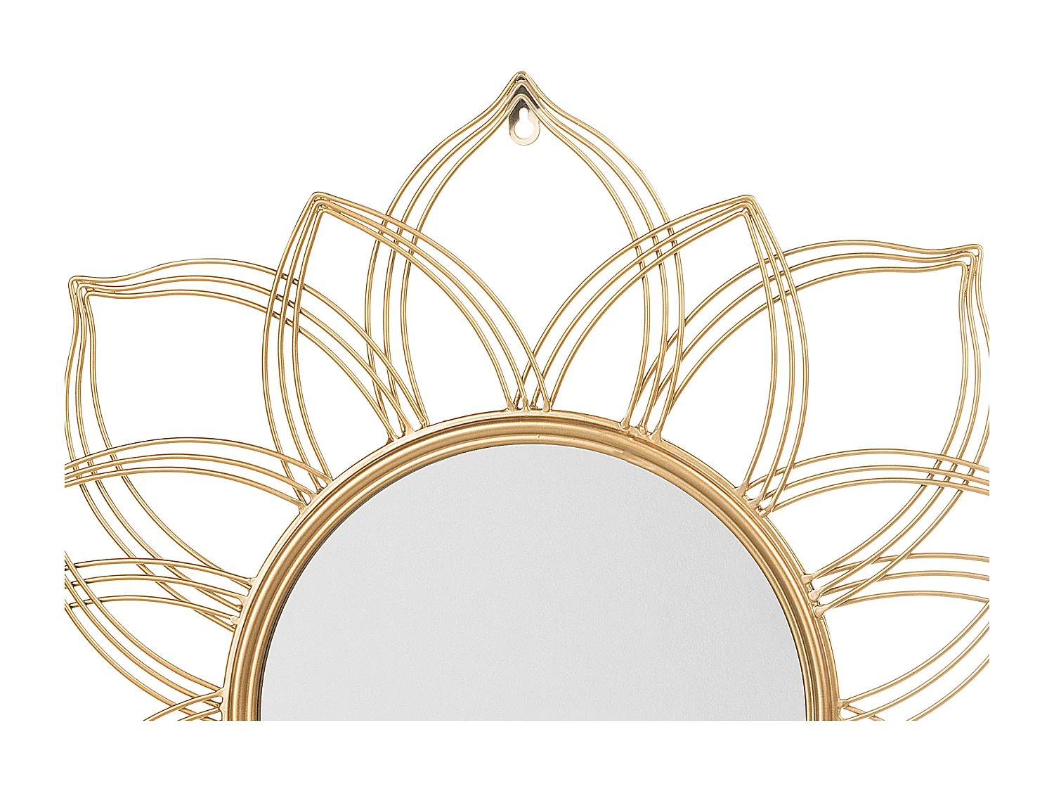 Wandspiegel MILLY 67 cm 67 cm Metaal Goud