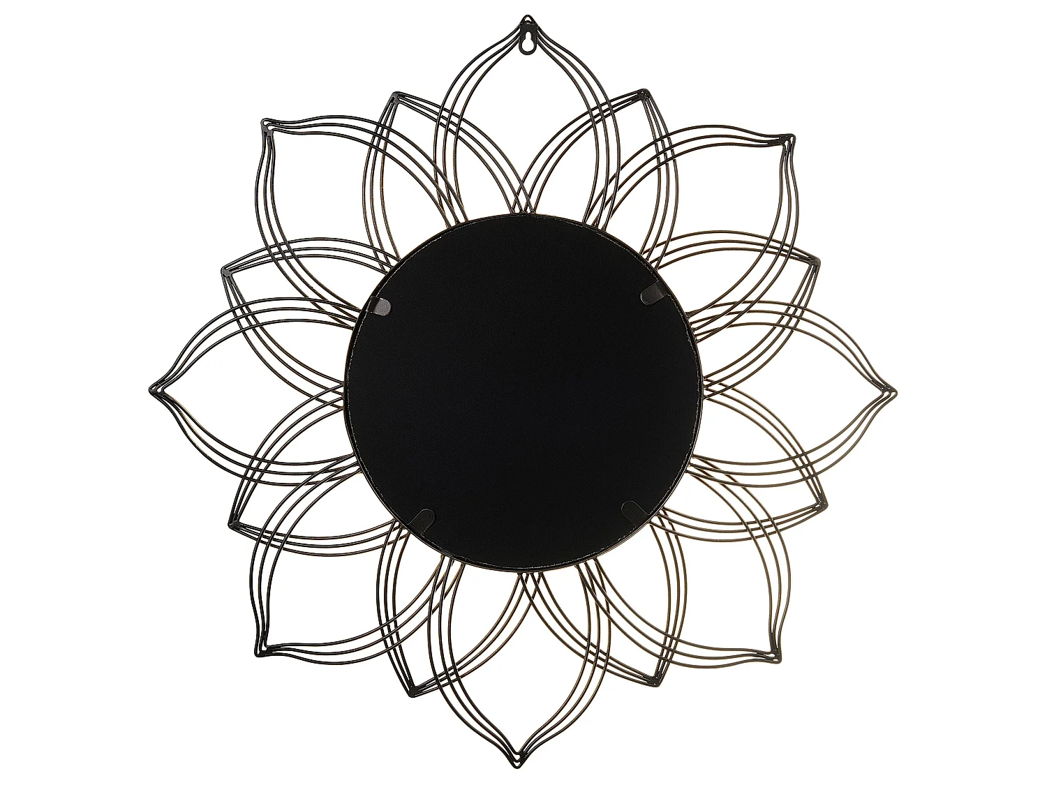 Miroir MILLY 67 cm 67 cm Métal Doré