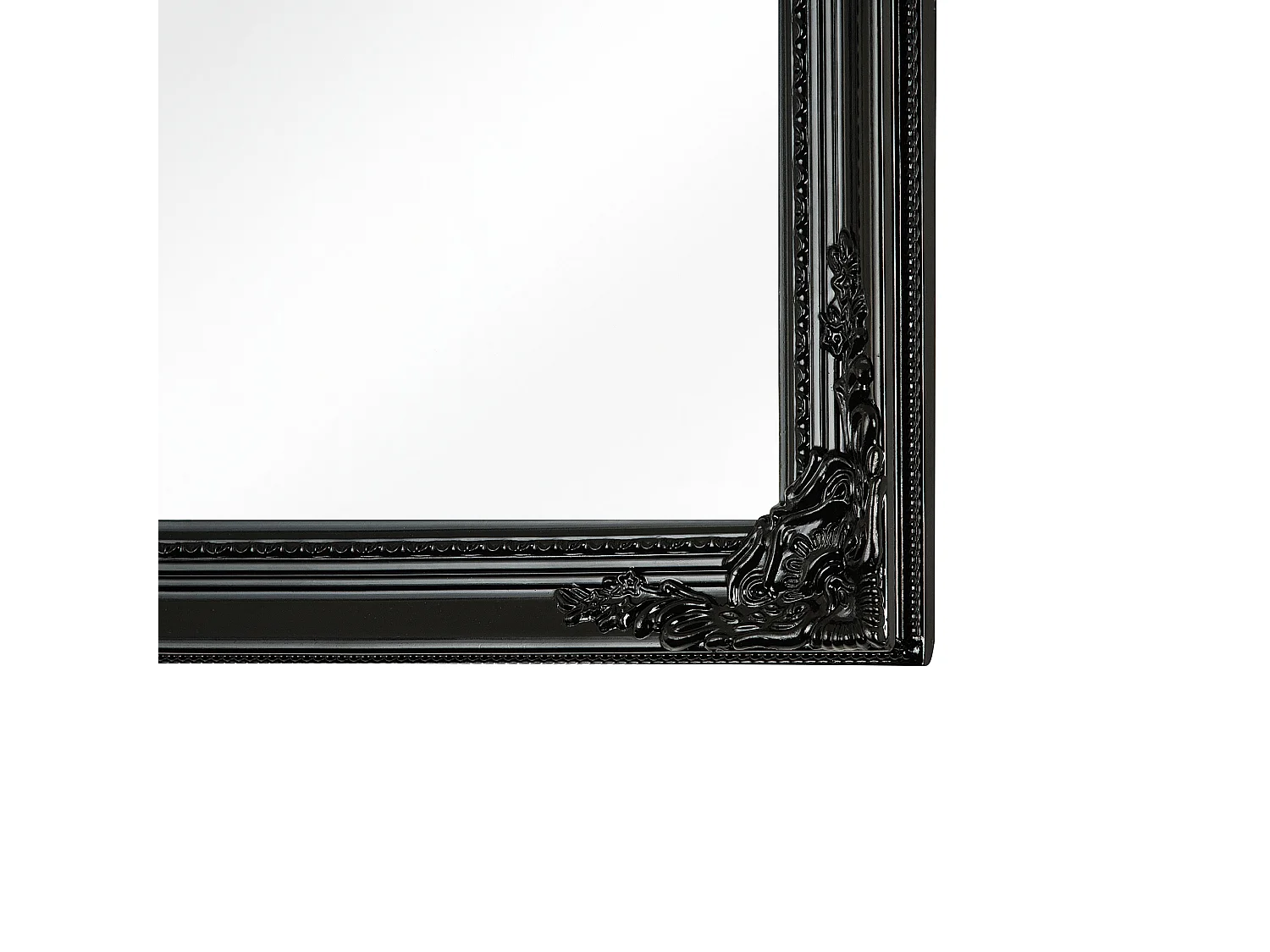 Wunderschöner Spiegel mit gemustertem Rahmen schwarz edel 50 x 130 cm Fougers