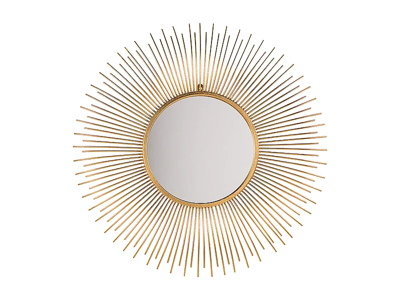 Espelho CILLY 80 cm 80 cm Metal Dourado