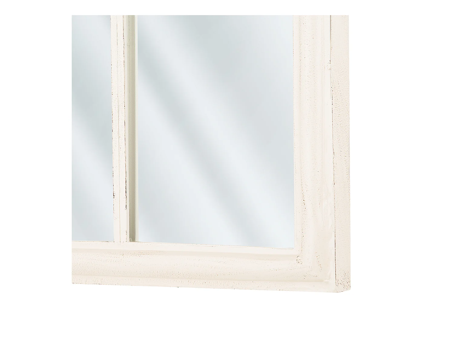 Miroir TRELLY 62 cm 113 cm Métal Blanc