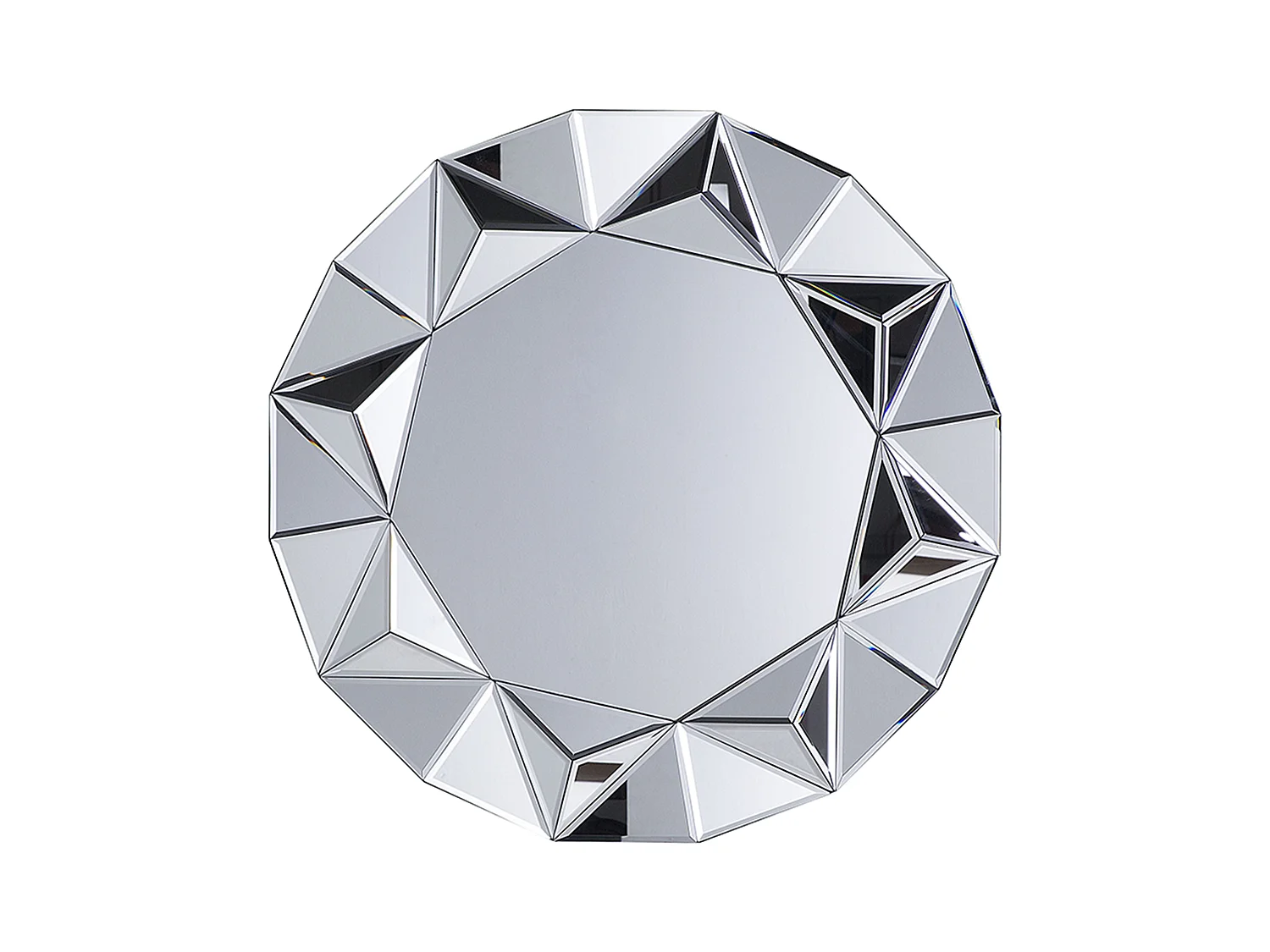 Miroir HABAY 70 cm 70 cm Argenté