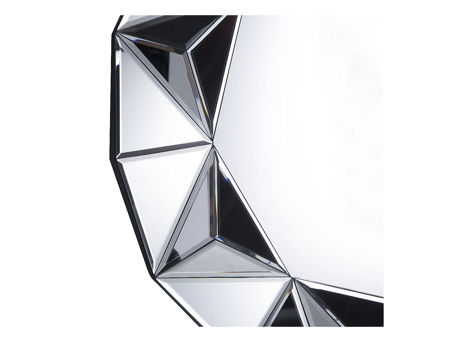 Wandspiegel HABAY 70 cm 70 cm Zilver