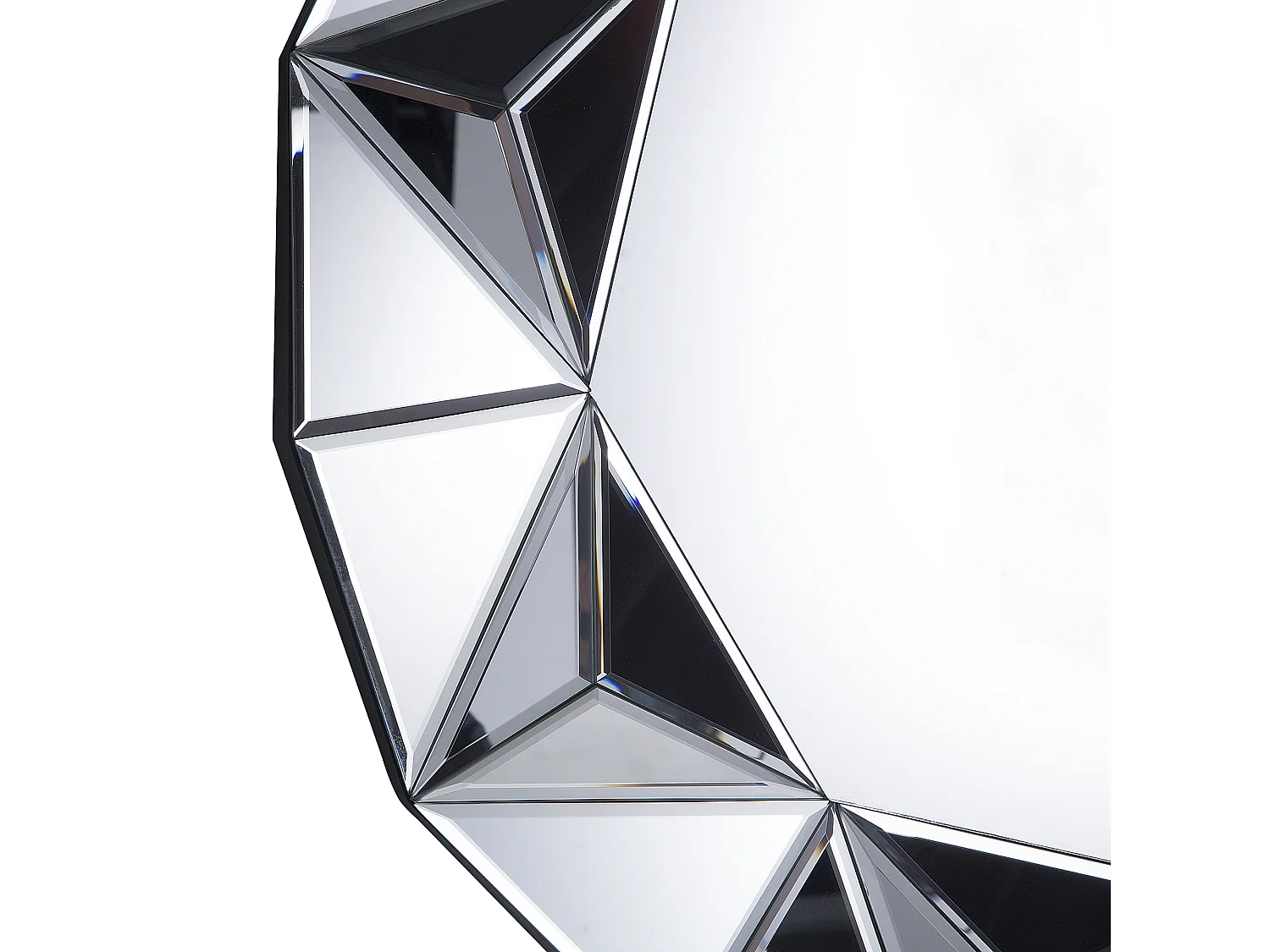 Miroir HABAY 70 cm 70 cm Argenté