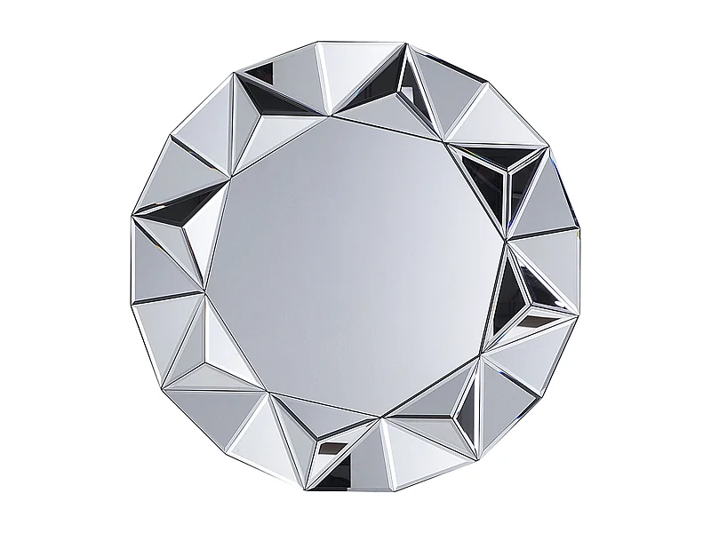 Miroir HABAY 70 cm 70 cm Argenté