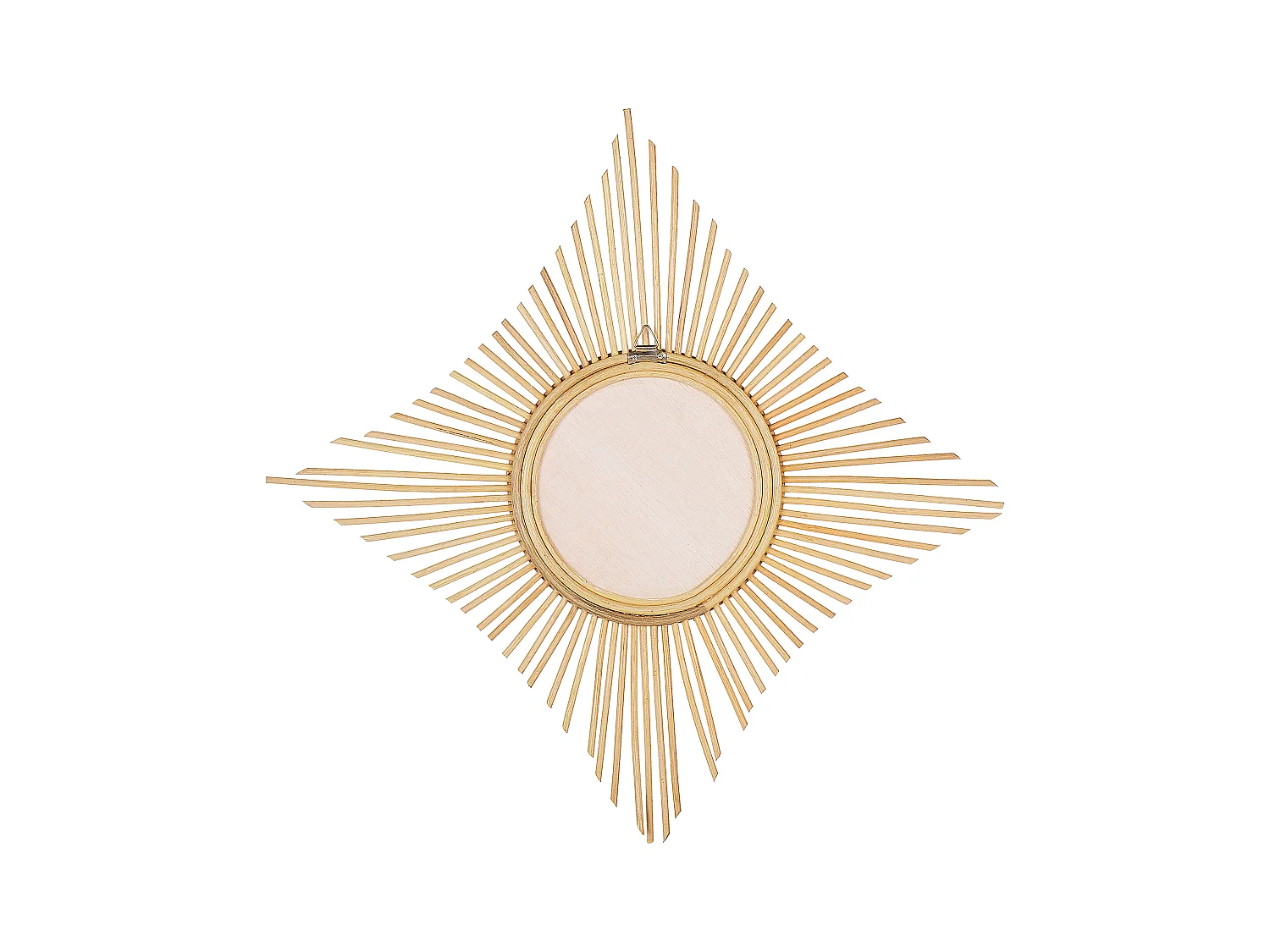 Wandspiegel MAJENE 60 cm 60 cm Rotan Natuurlijk