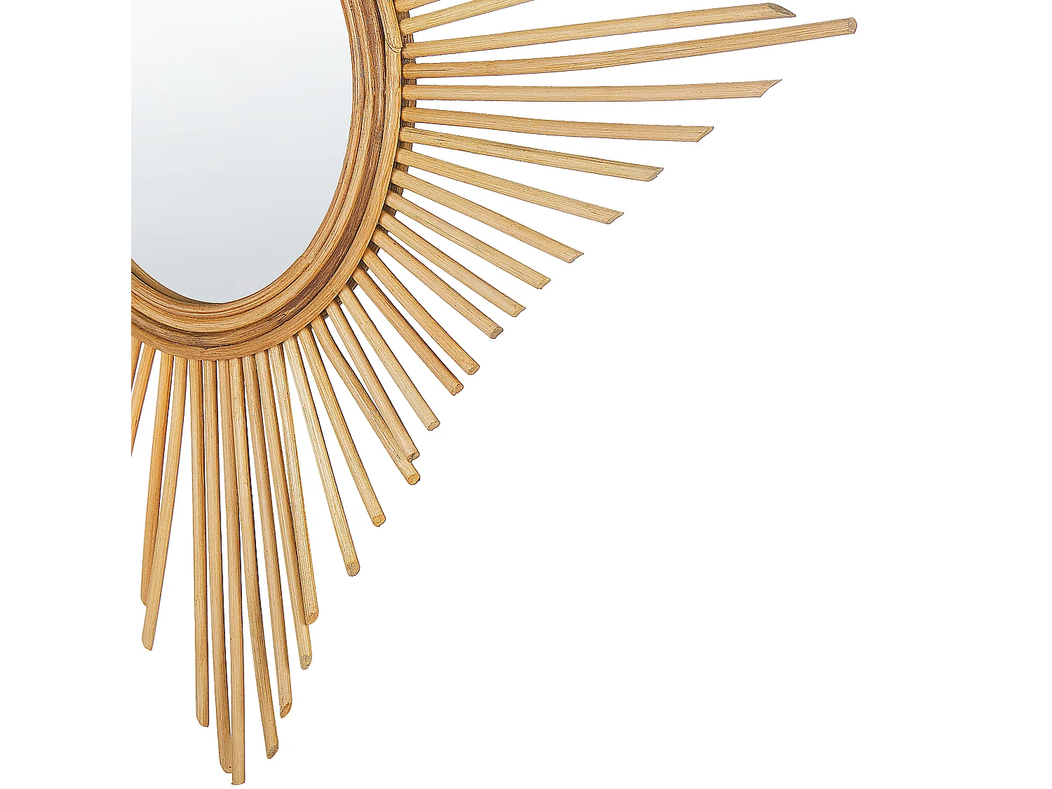 Miroir MAJENE 60 cm 60 cm Rotin Naturel