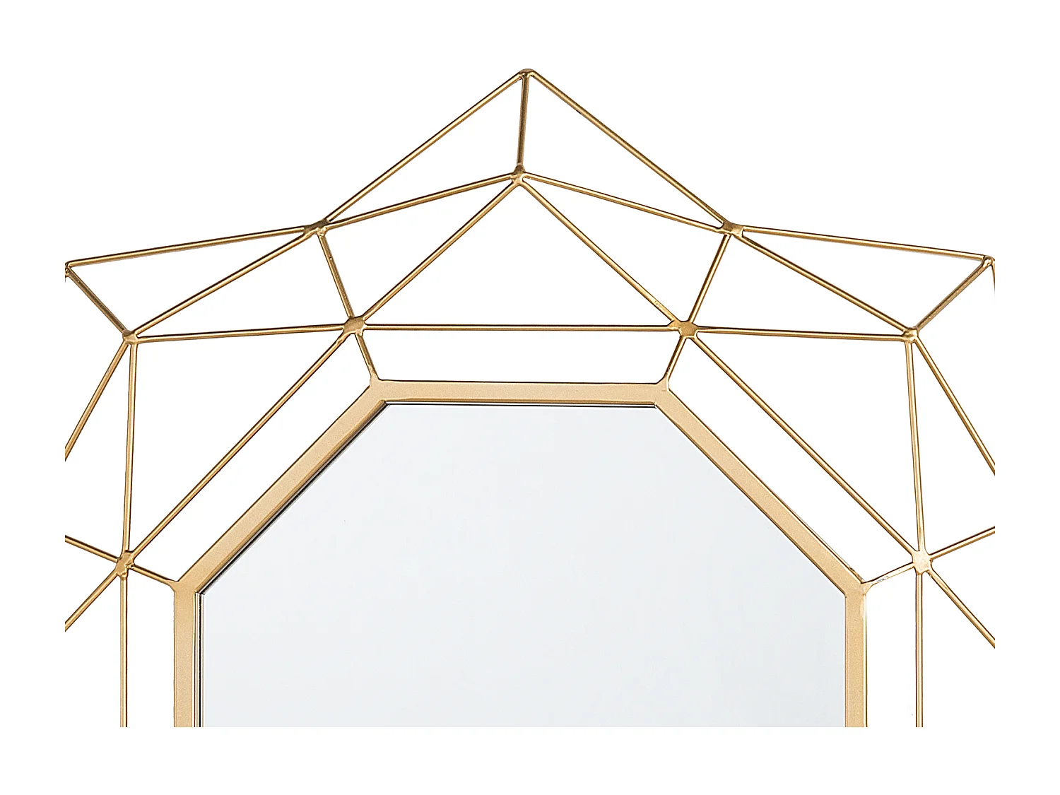 Wandspiegel HILLION 60 cm 60 cm Metaal Goud