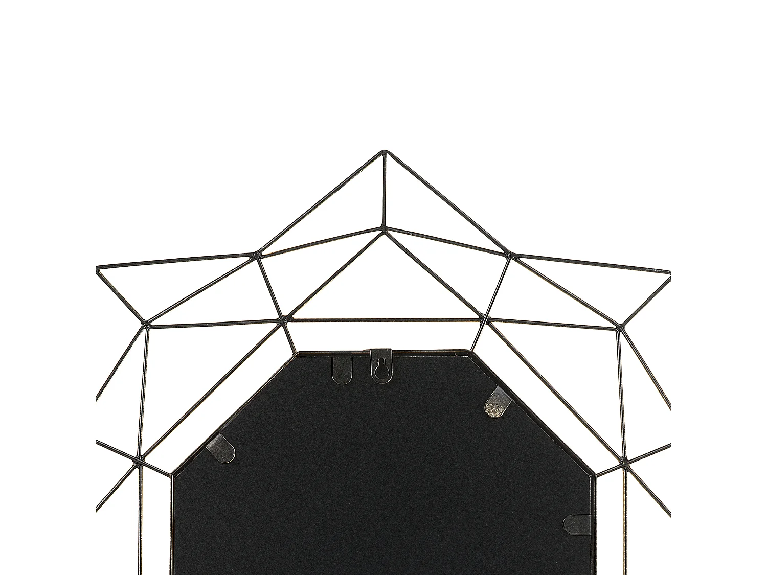 Wandspiegel HILLION 60 cm 60 cm Metall Gold