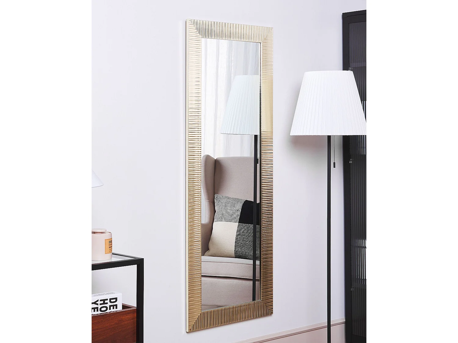 Specchio ANTIBES 50 cm 130 cm Oro
