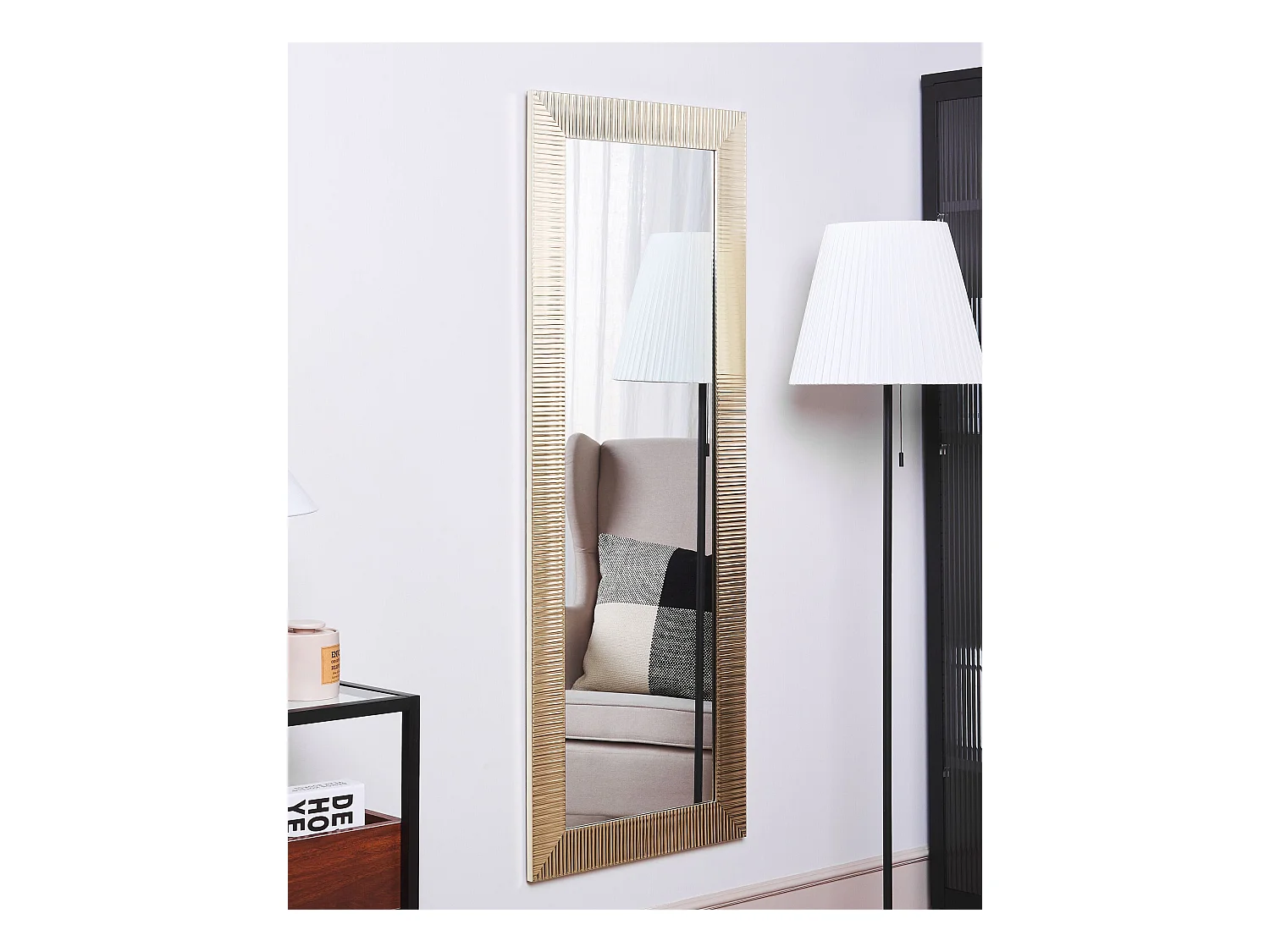 Miroir ANTIBES 50 cm 130 cm Doré