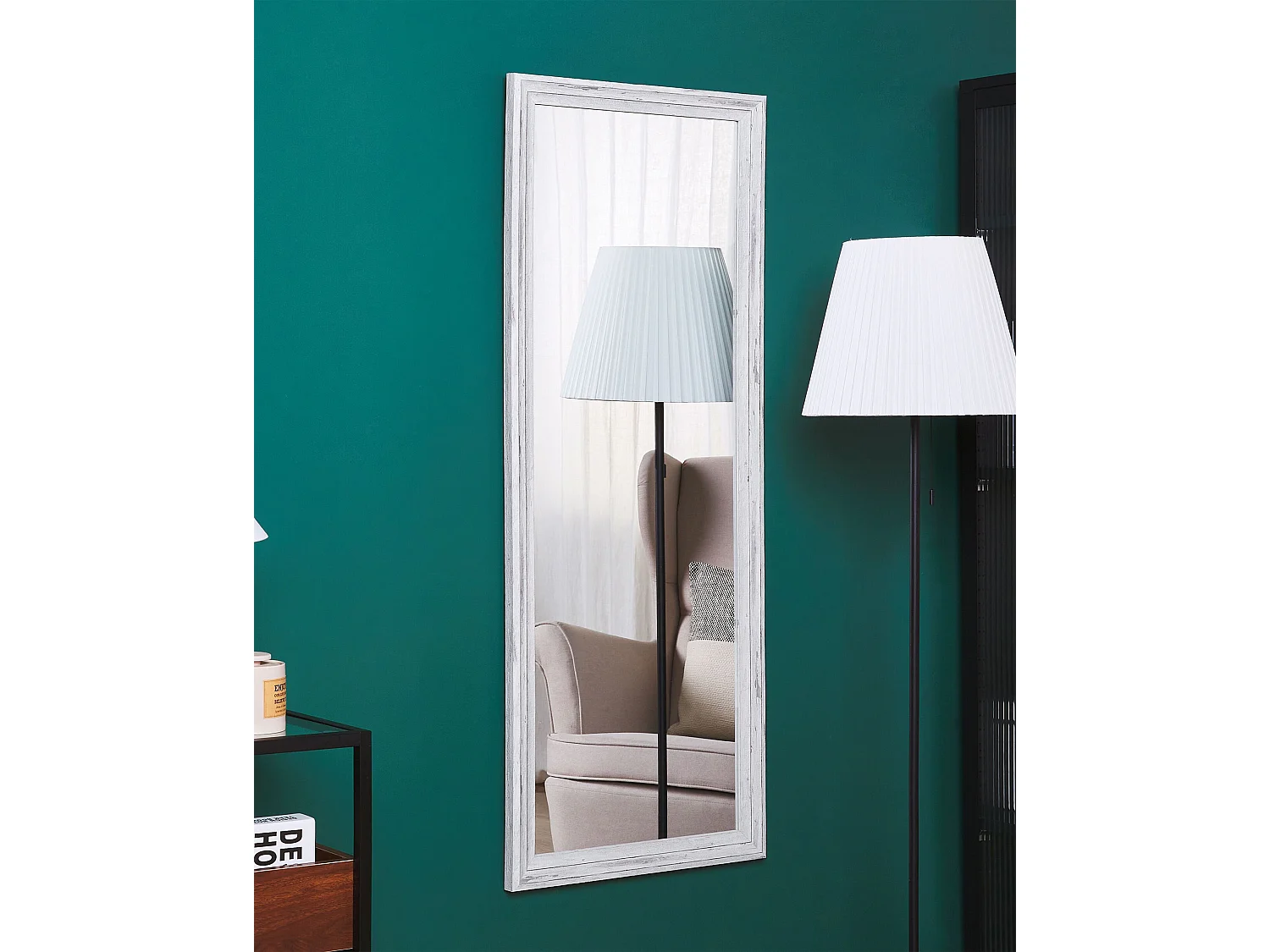 Miroir BENON 50 cm 130 cm Blanc cassé