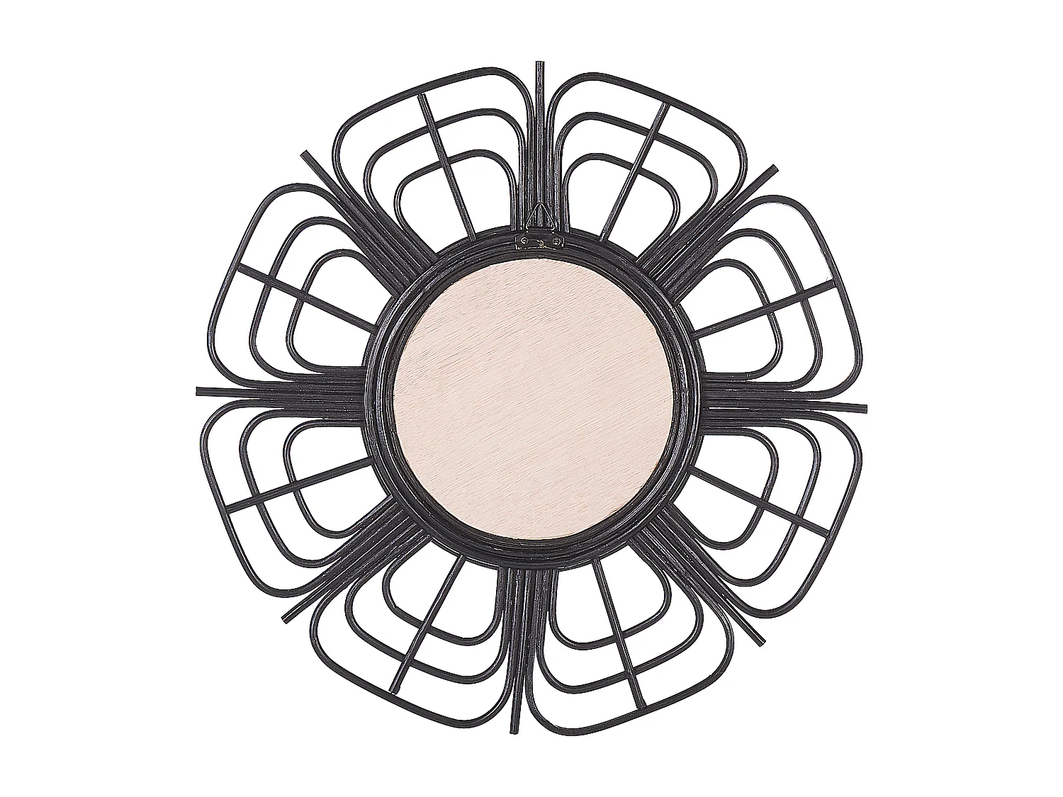 Specchio PASAKU 60 cm 60 cm Rattan Nero