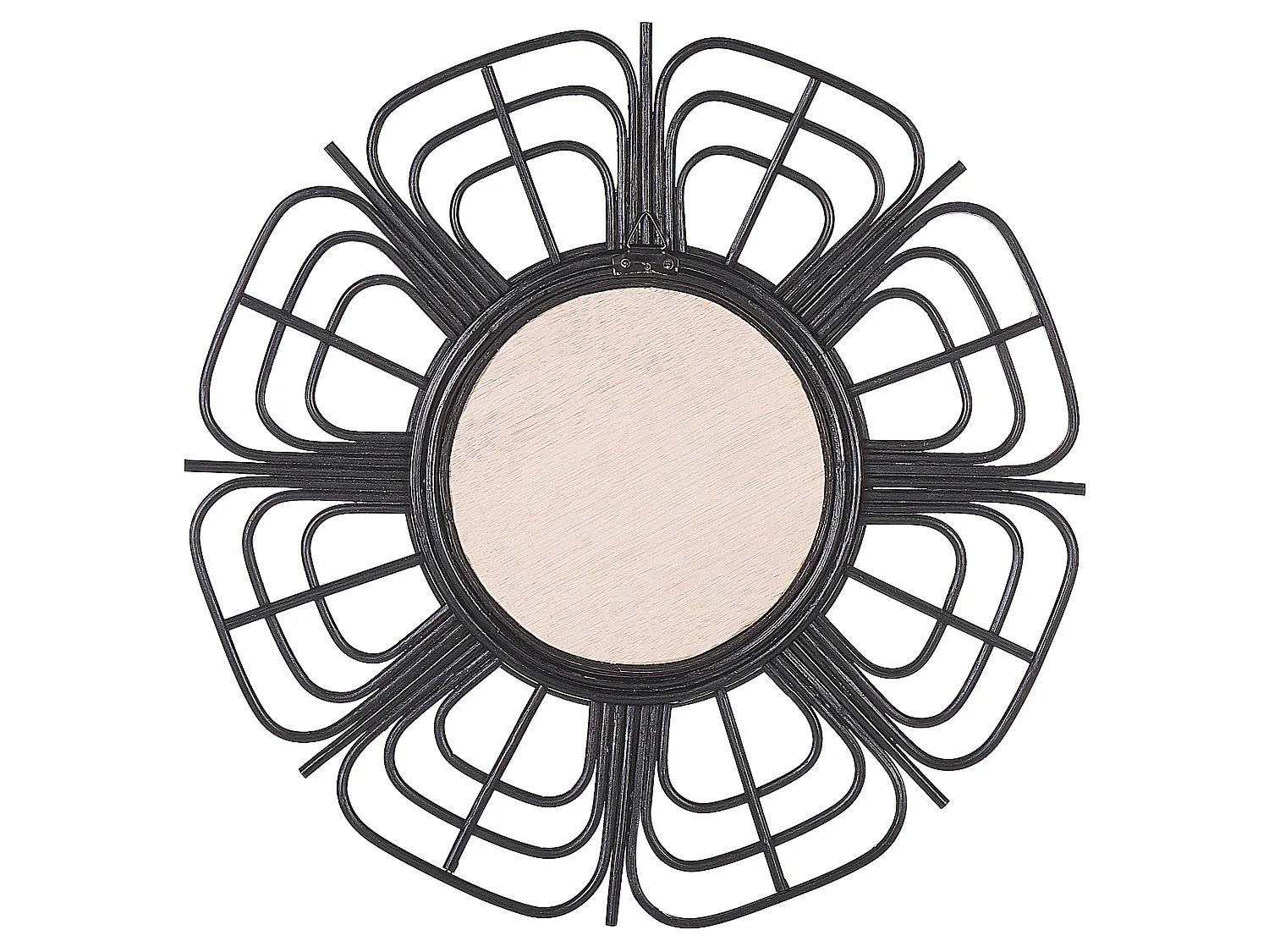 Miroir PASAKU 60 cm 60 cm Rotin Noir