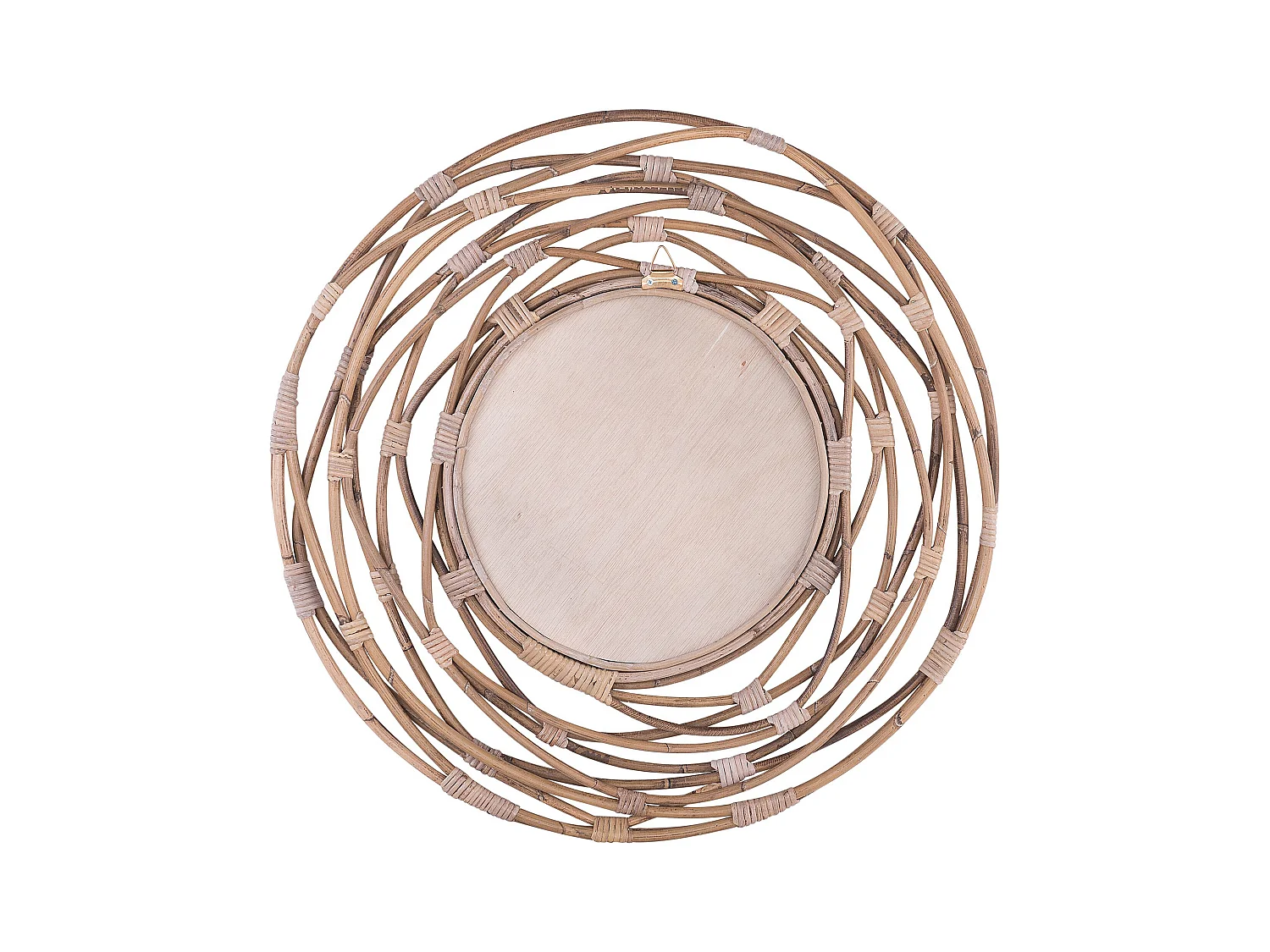 Wandspiegel BURGIS 75 cm 75 cm Rotan Zandbeige