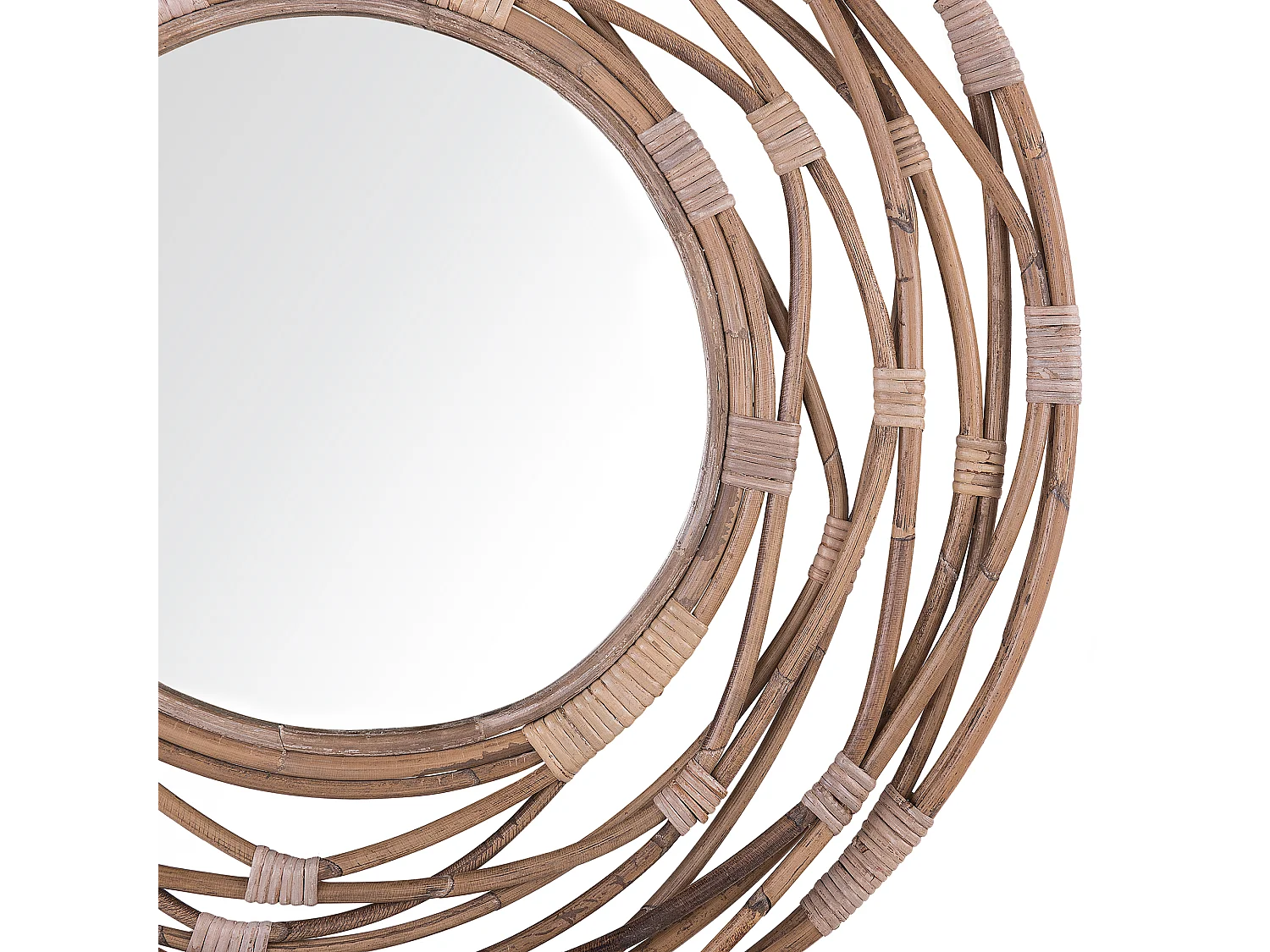 Espejo BURGIS 75 cm 75 cm Ratán Arena