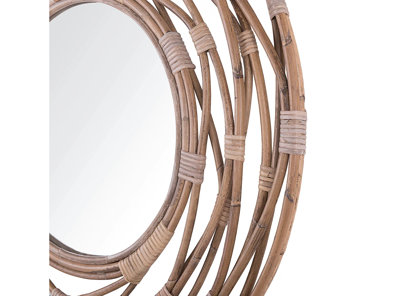 Espejo BURGIS 75 cm 75 cm Ratán Arena