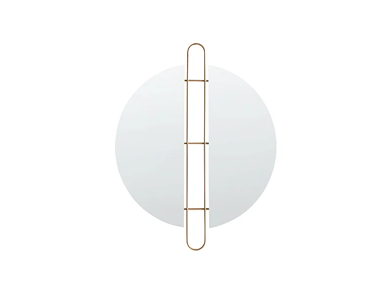 Specchio rotondo in metallo ø 52 cm oro ATTIN