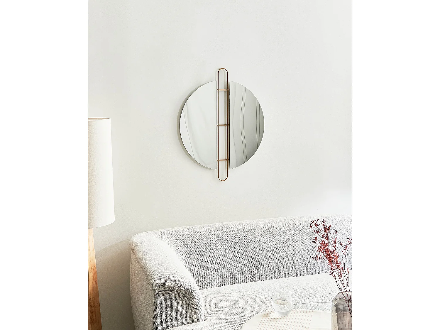 Miroir ATTIN 52 cm 65 cm Doré