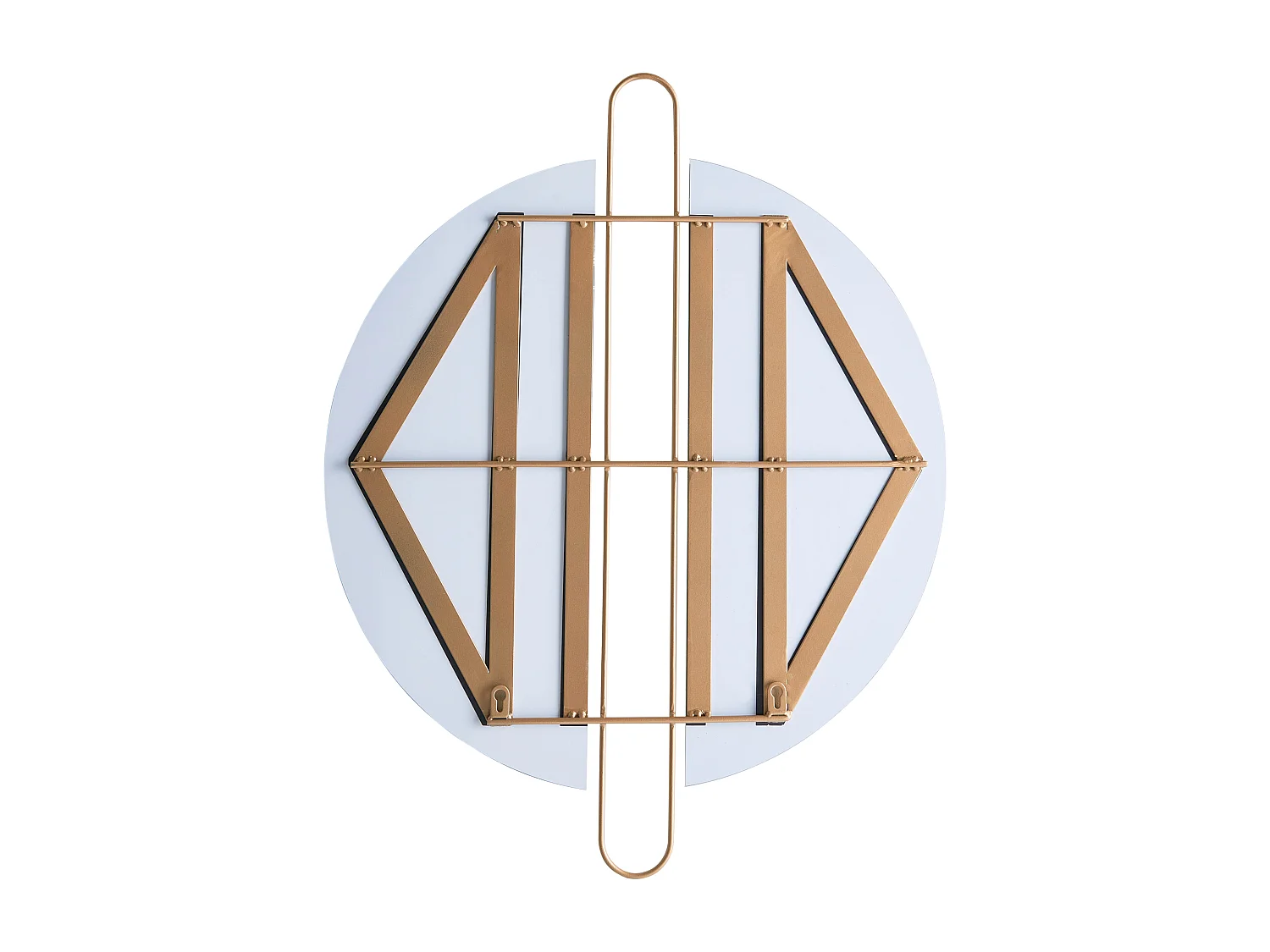 Miroir  ATTIN 52 cm 65 cm Doré