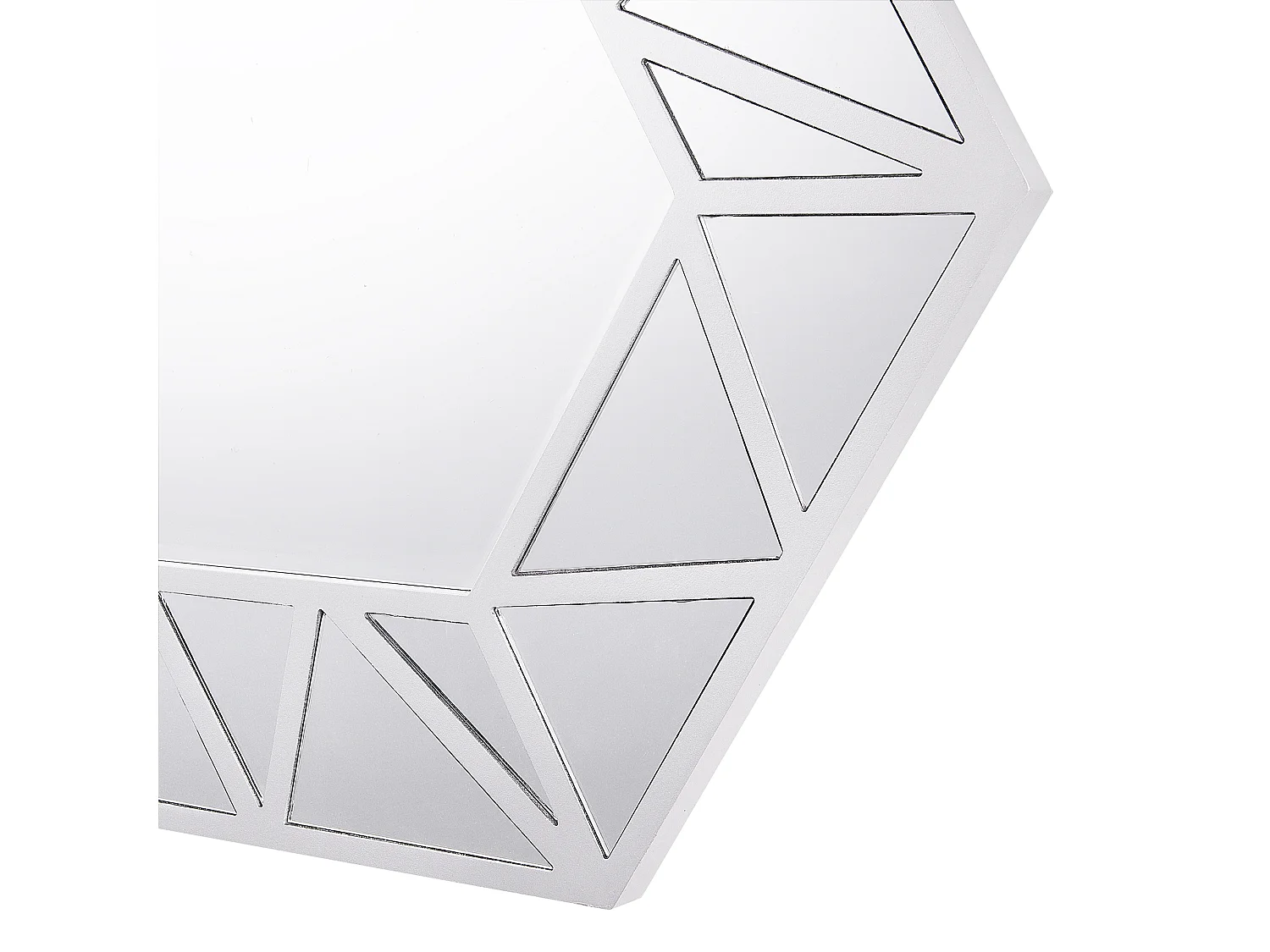 Wandspiegel sechseckig silber 80 x 70 cm ISIGNY