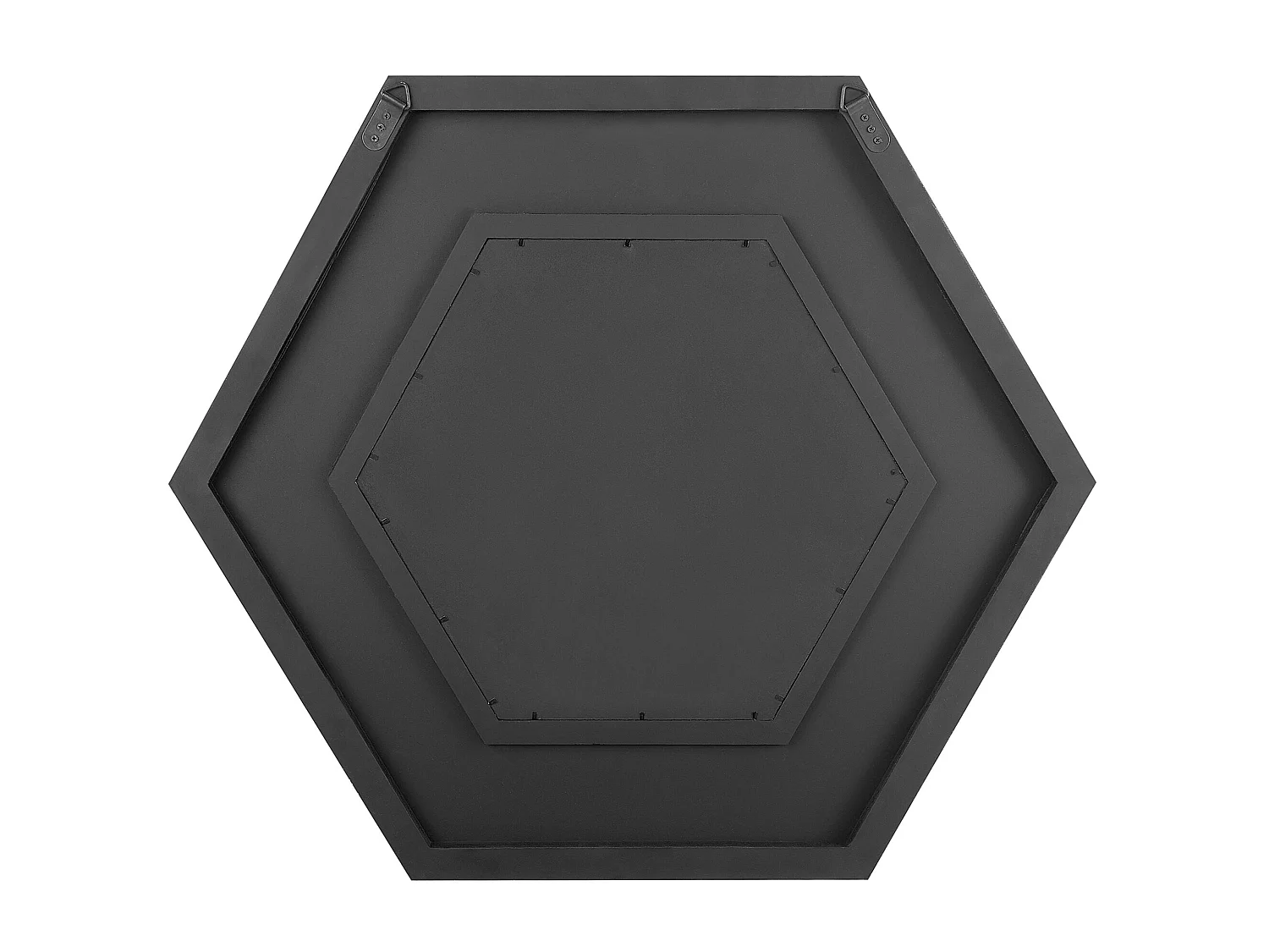 Wandspiegel sechseckig silber 80 x 70 cm ISIGNY