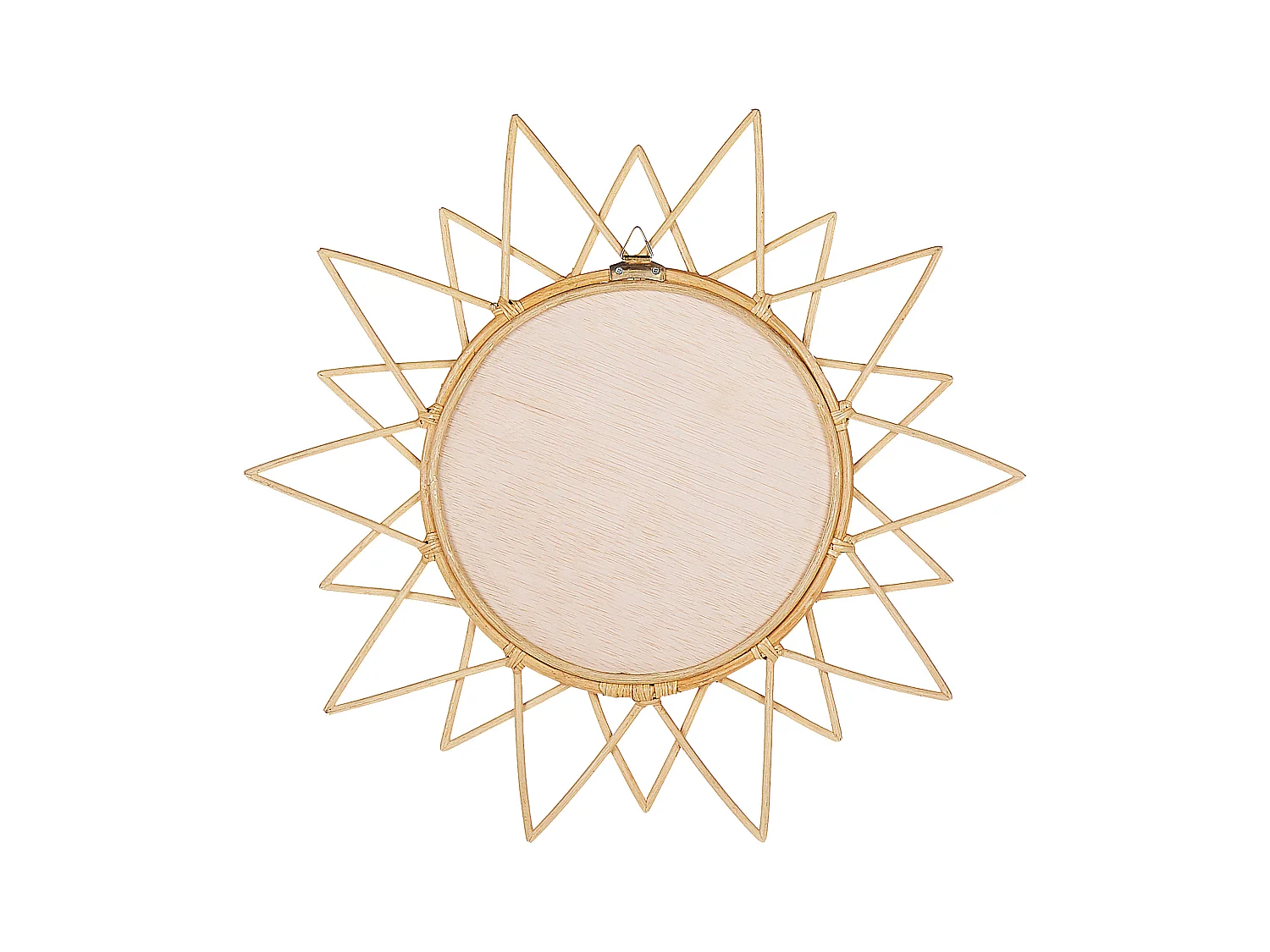 Wandspiegel AROEK 61 cm 61 cm Rotan Natuurlijk