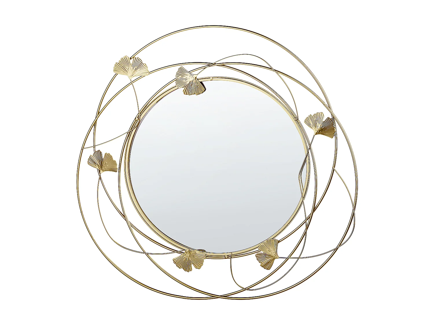 Miroir ANGLET 47 cm 45 cm Métal Doré