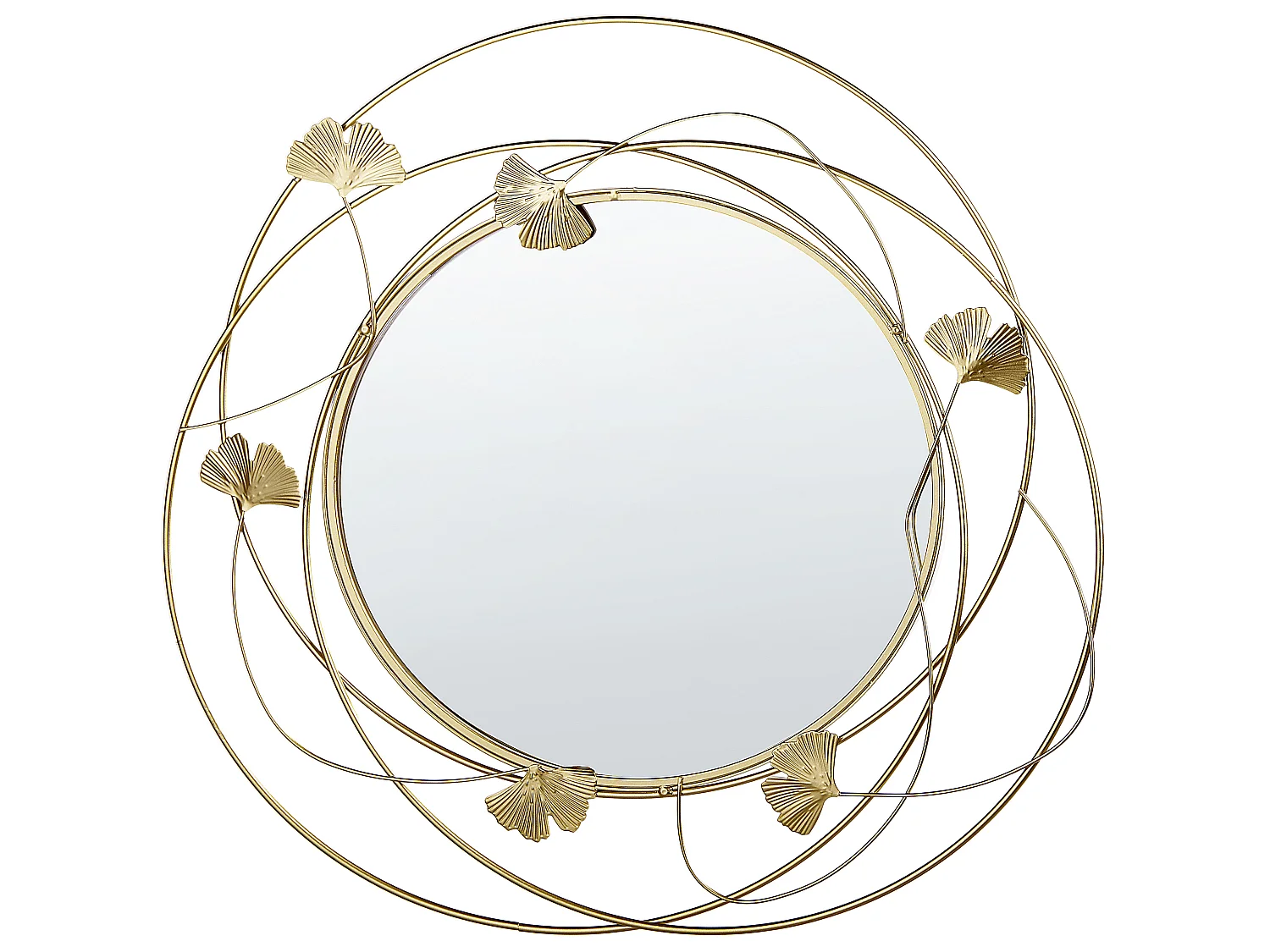 Miroir ANGLET 47 cm 45 cm Métal Doré