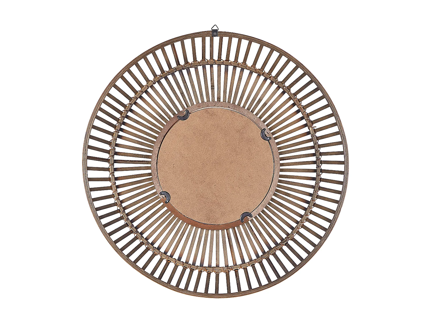 Miroir BLASITO 66 cm 66 cm Bambou Marron