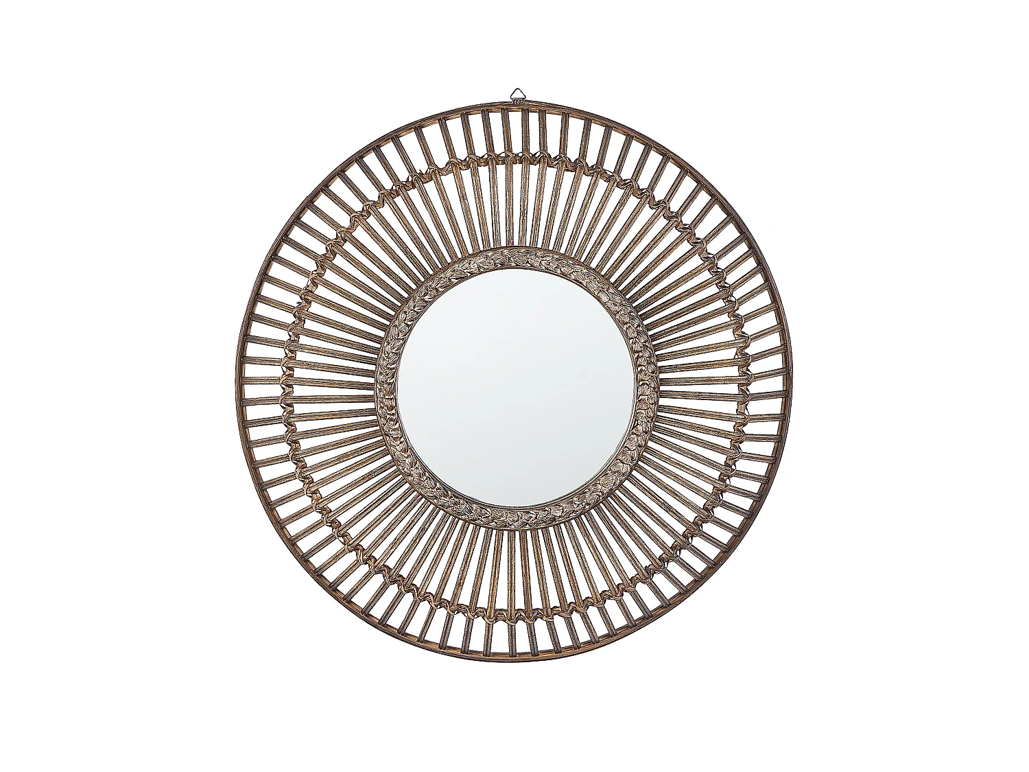Miroir BLASITO 66 cm 66 cm Bambou Marron