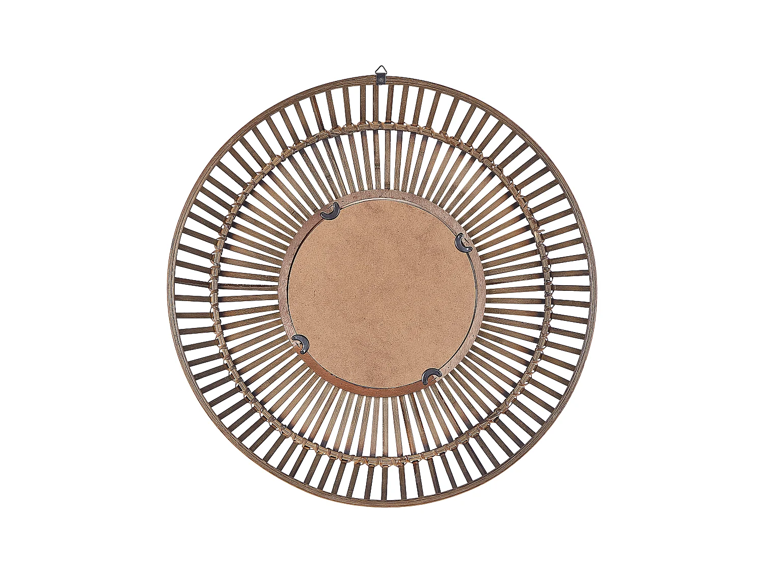 Wandspiegel BLASITO 66 cm 66 cm Bamboehout Bruin