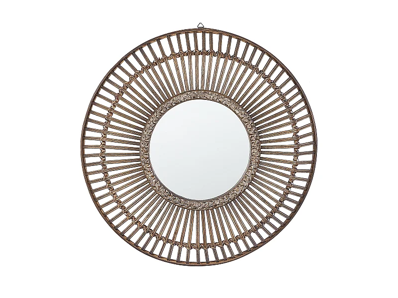 Miroir BLASITO 66 cm 66 cm Bambou Marron