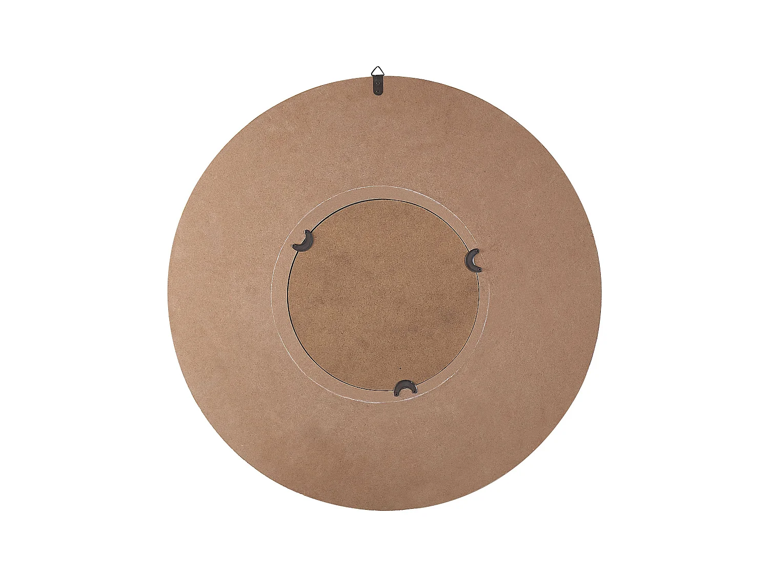 Wandspiegel POMARO 60 cm 60 cm Hout Lichtbruin