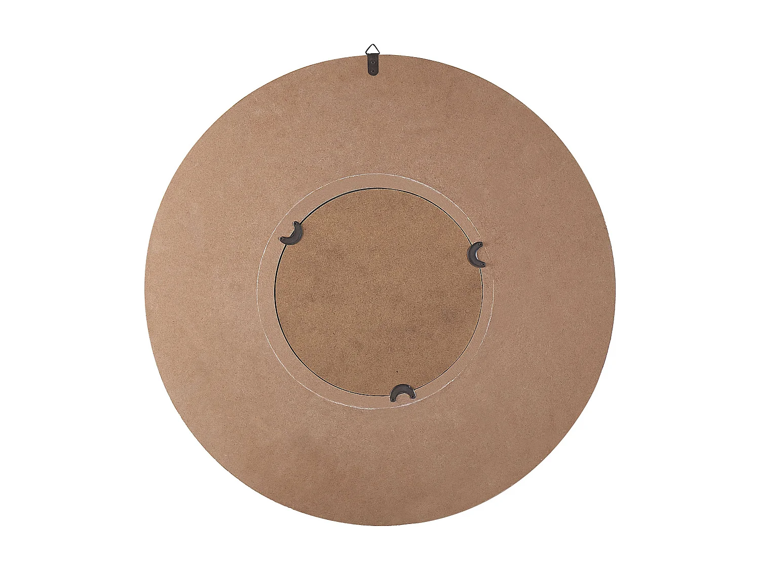 Miroir POMARO 60 cm 60 cm Bois de sapin Marron clair