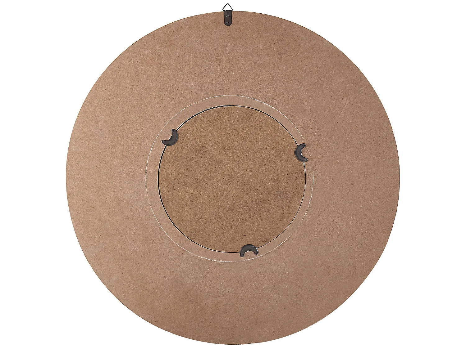 Miroir POMARO 60 cm 60 cm Bois Marron clair