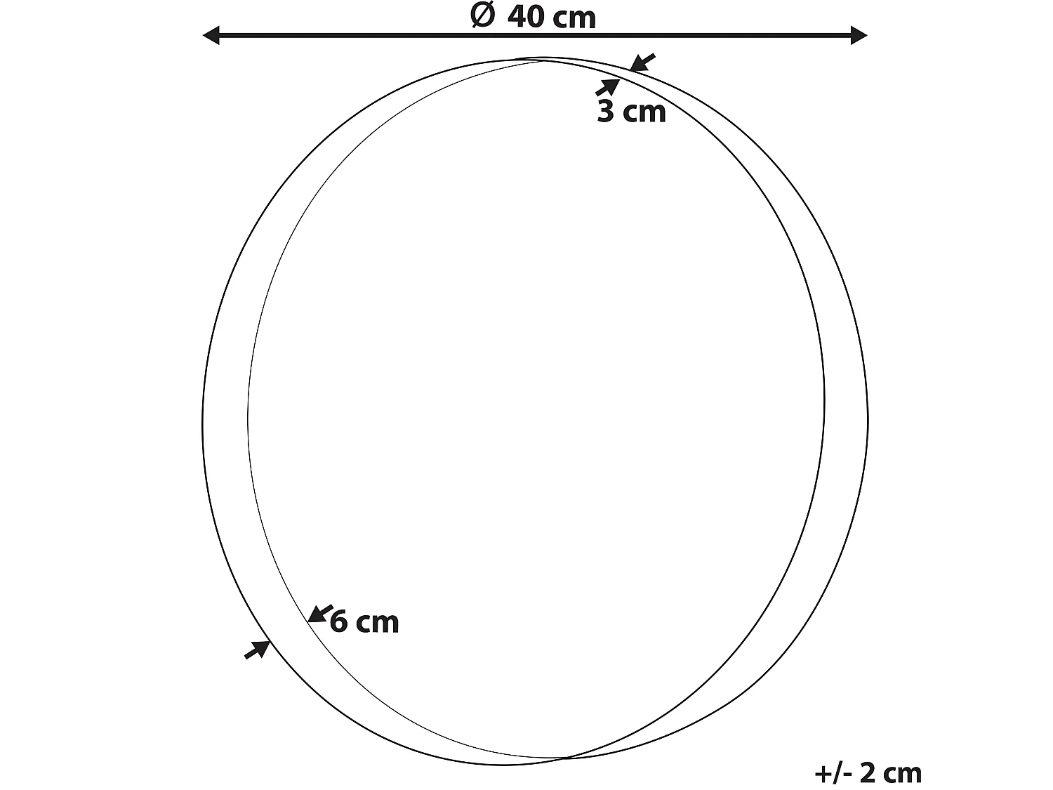 Espejo PINEY 40 cm 40 cm Metal Cobrizo