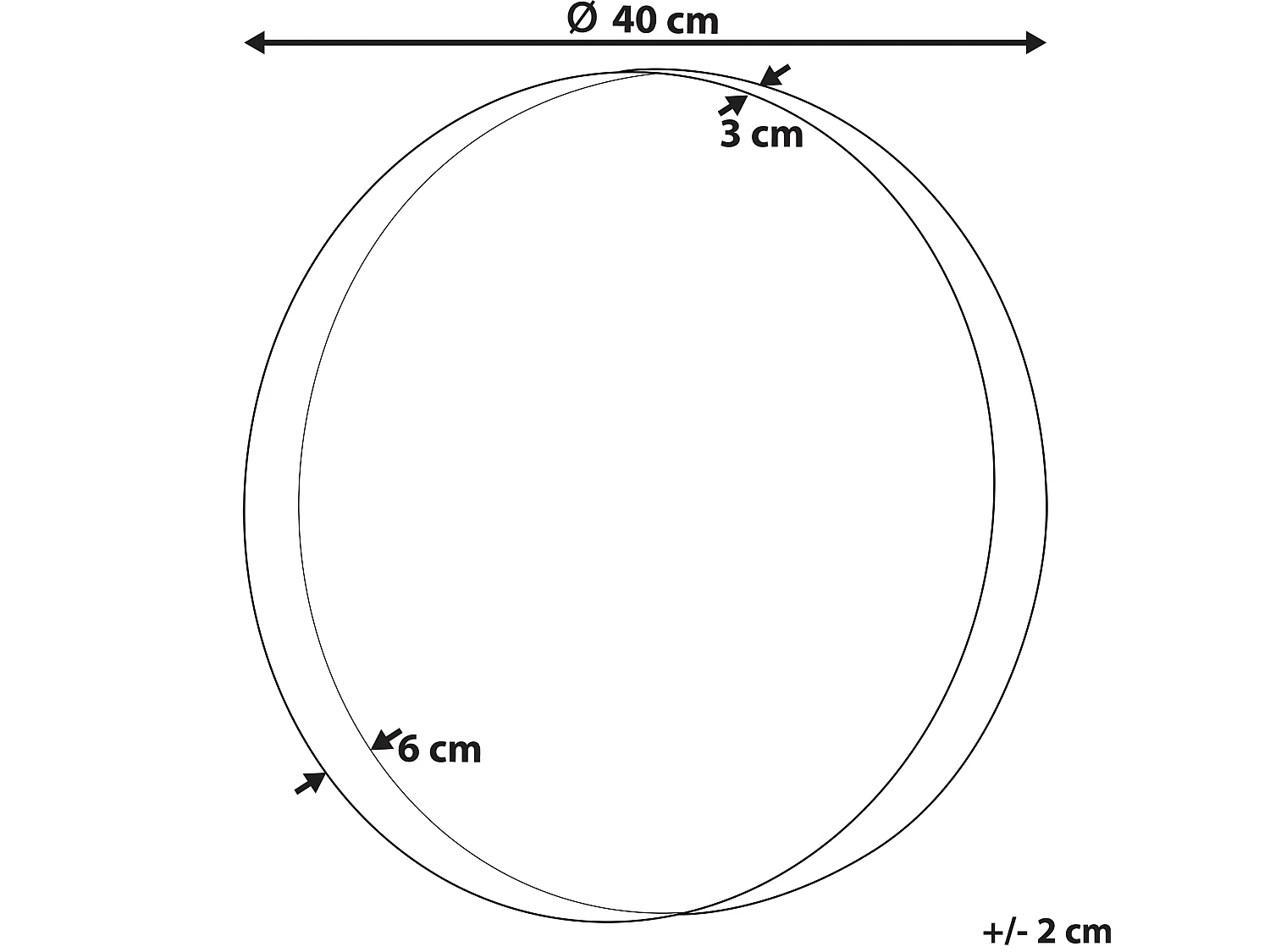 Espejo PINEY 40 cm 40 cm Metal Cobrizo