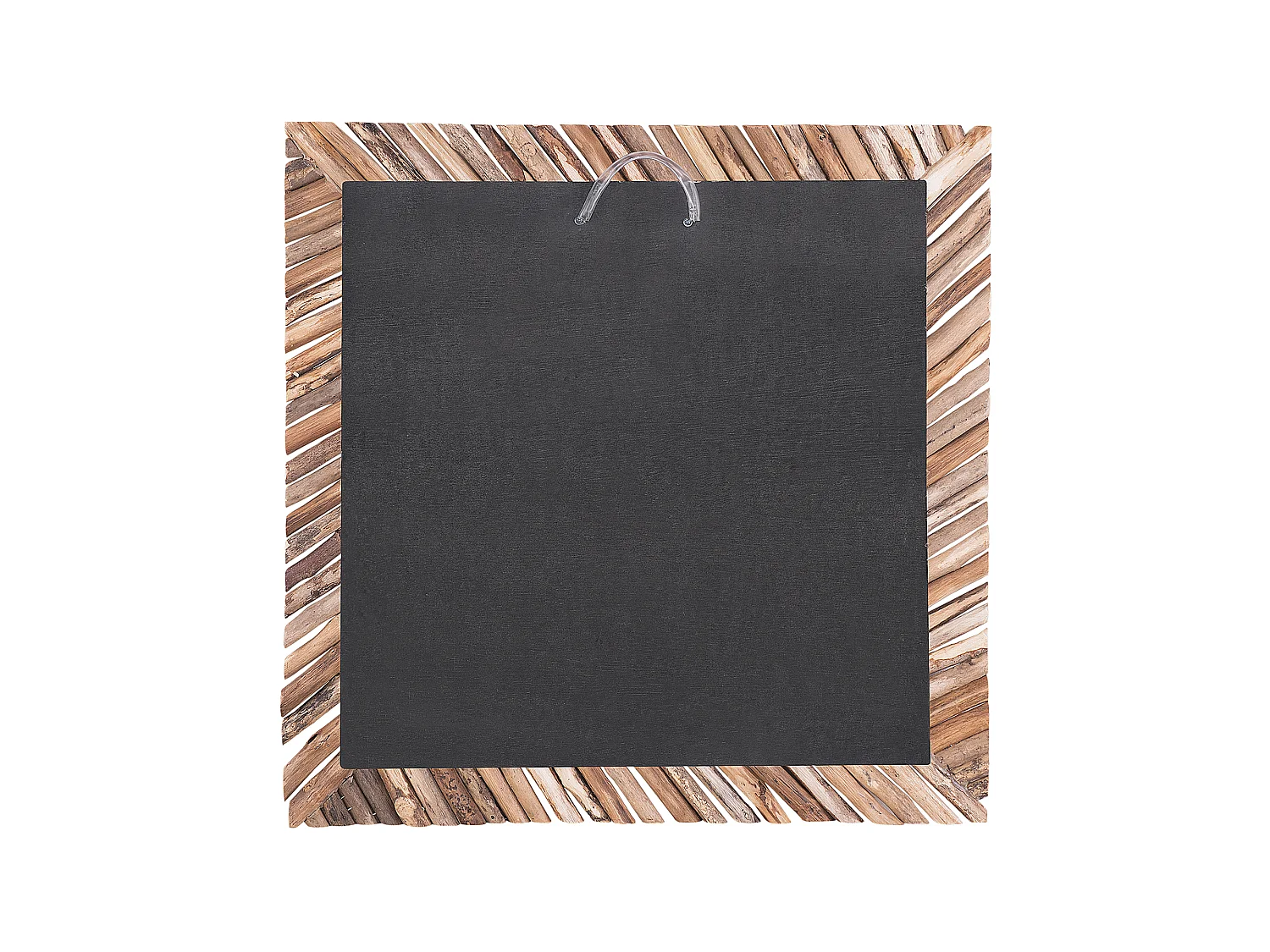 Wall Mirror KANAB 60 cm 60 cm Teak Wood Brown
